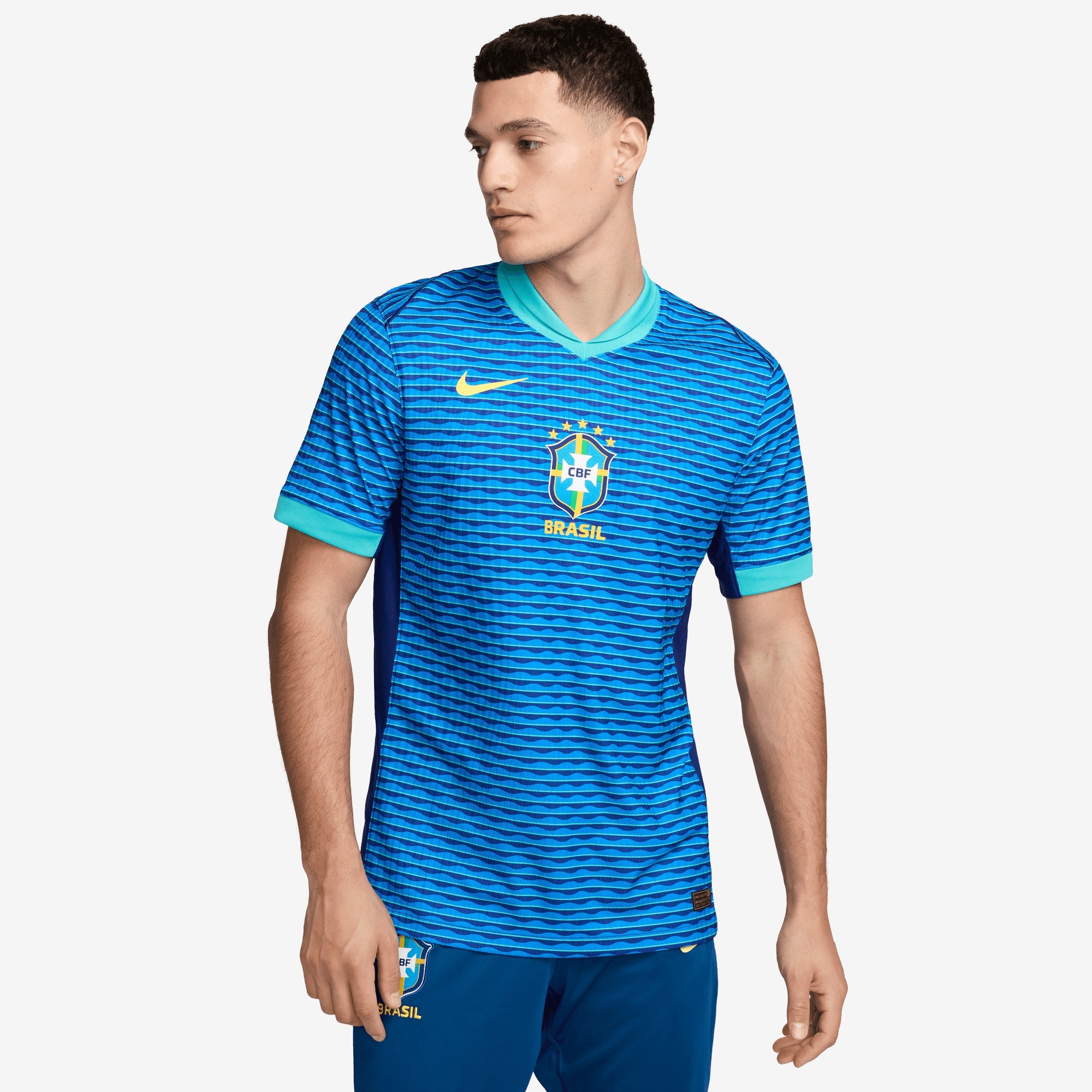 Nike Brazil 2024 Match Away Men's Dri-FIT ADV Soccer Authentic Jersey - Soar/Lt Retro/Dynamic Yellow