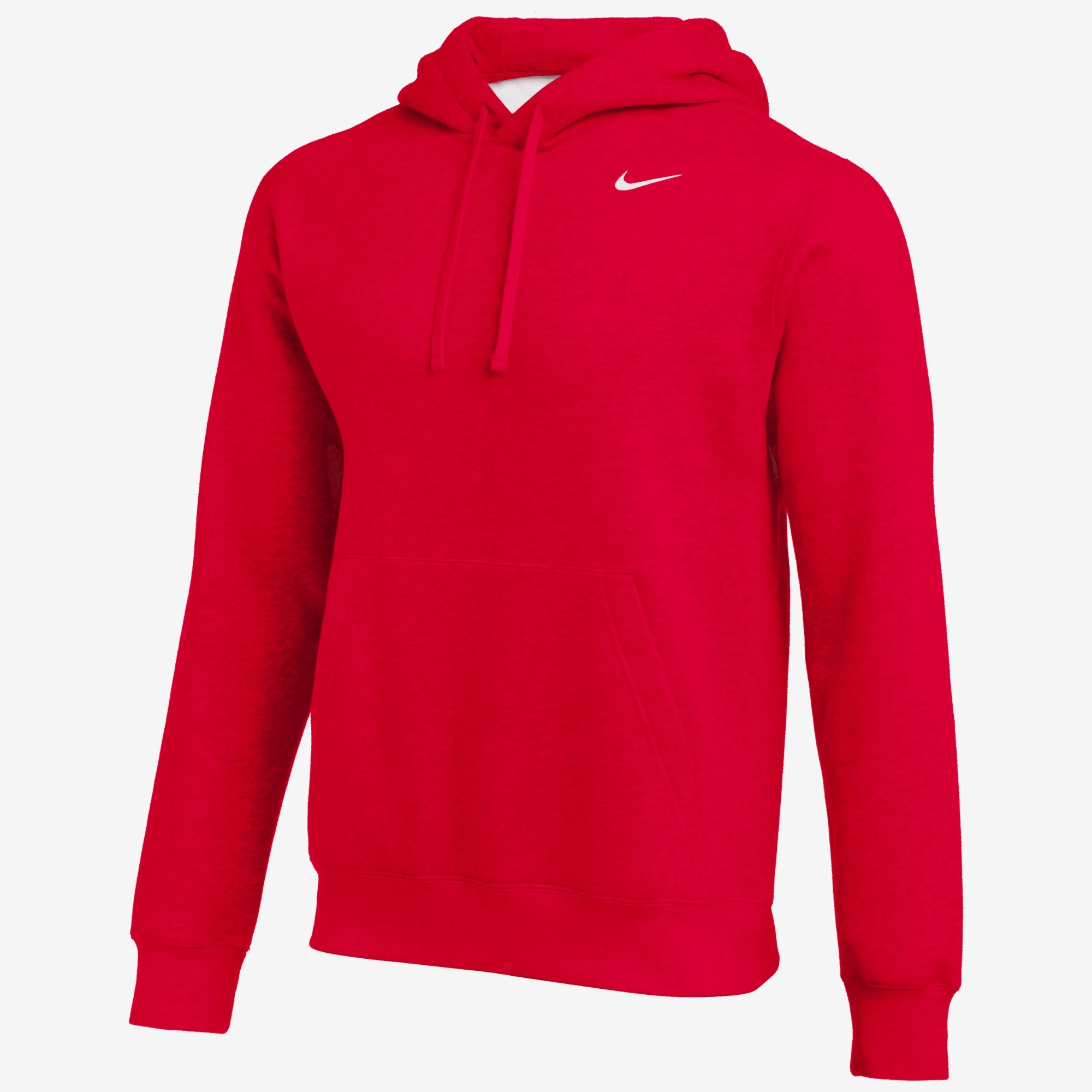 Nike Club Hoodie Men's Training Pullover Hoodie - Tm Scarlet/White