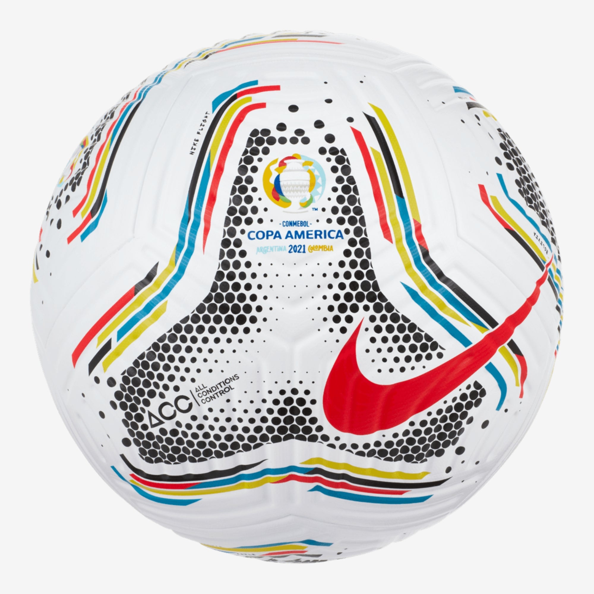 Nike Copa América Flight Soccer Ball - White/Black/Multi Color