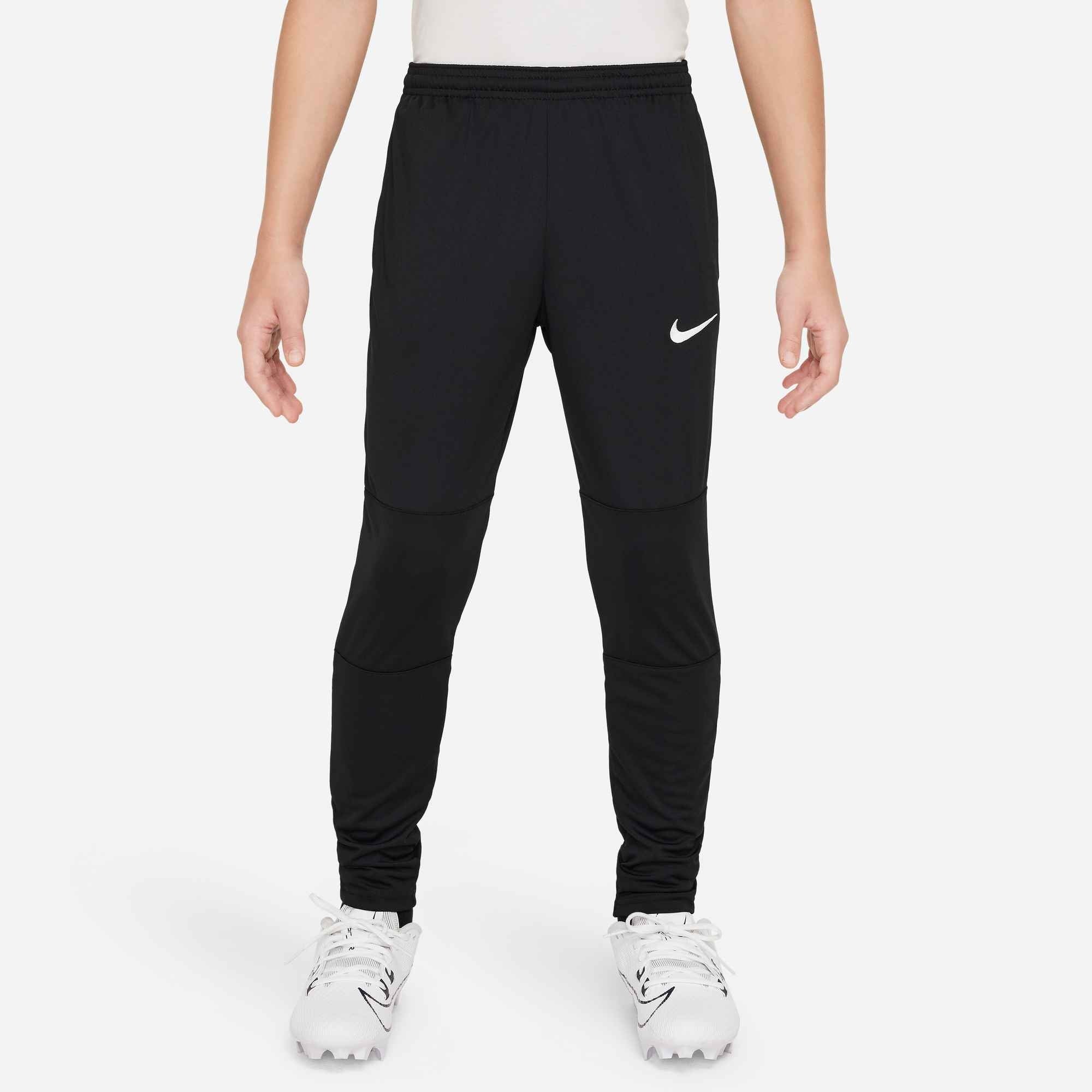 Nike Dri-FIT Park 20 Big Kids' Knit Soccer Pants - Black/Black/White