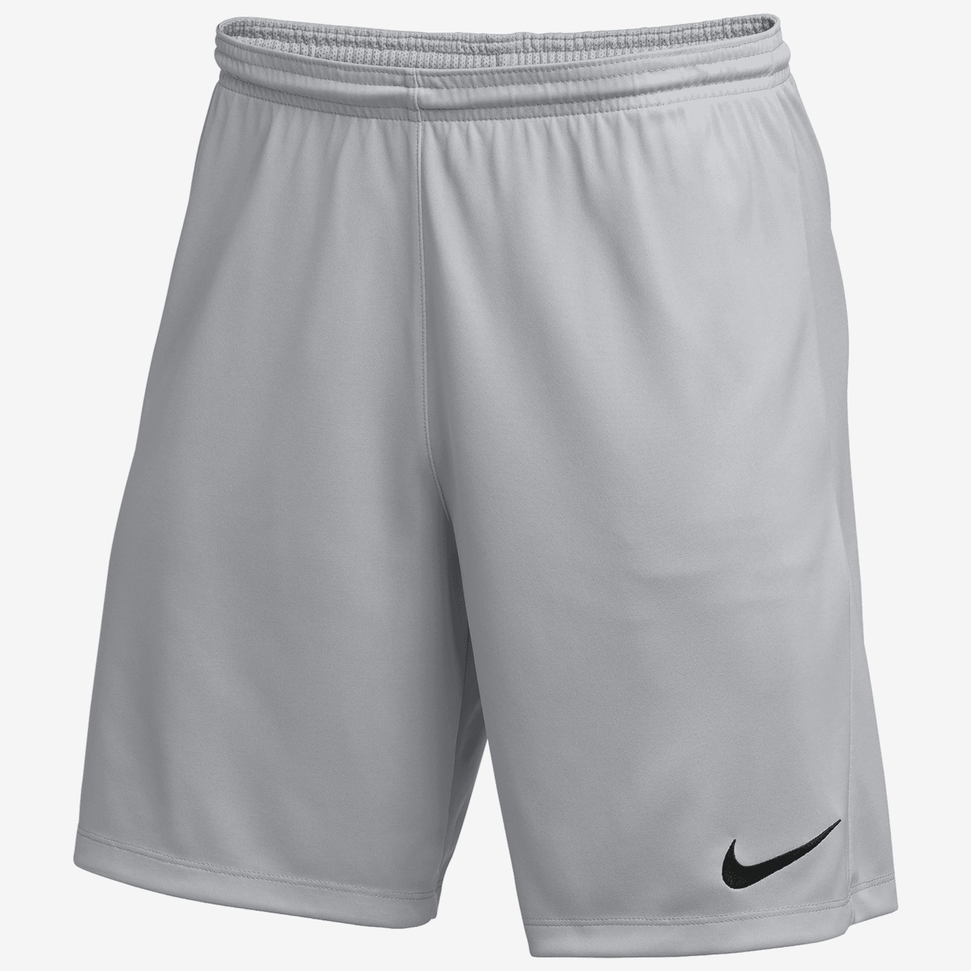 Nike Dri-FIT Park 3 Men's Knit Soccer Shorts - Wolf Grey/Black