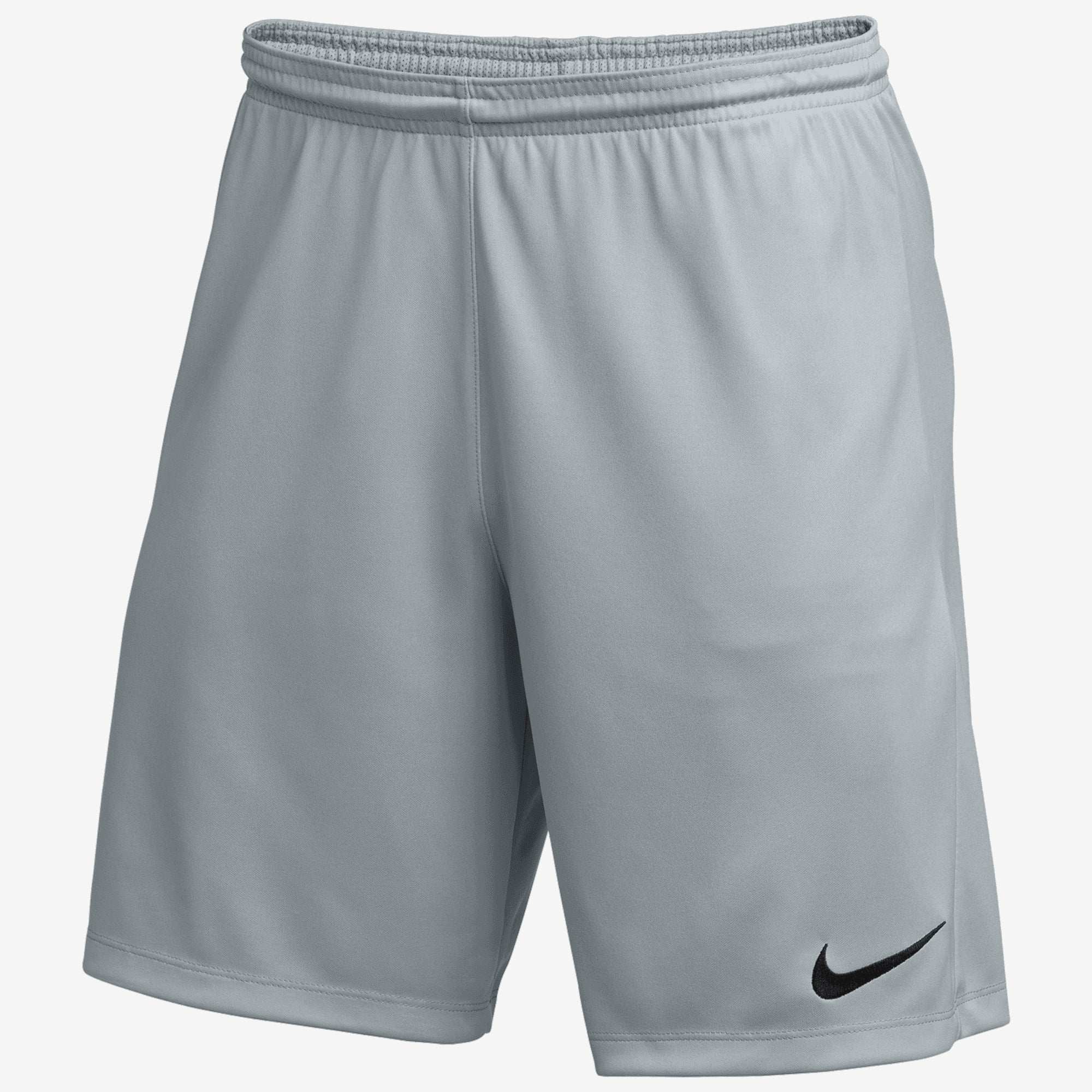 Nike Dri-FIT Park 3 Big Kids' Knit Soccer Shorts - Wolf Grey/Black