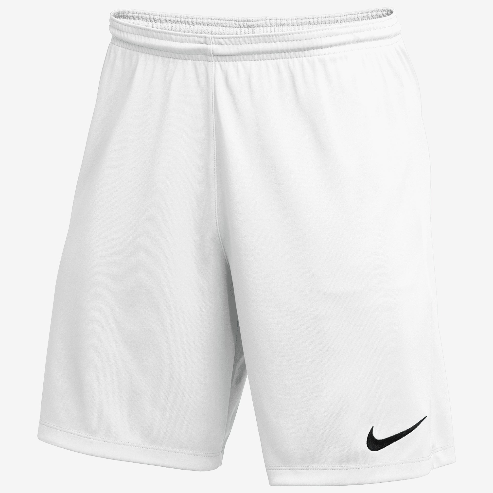 Nike Dri-FIT Park 3 Big Kids' Knit Soccer Shorts - White/Black