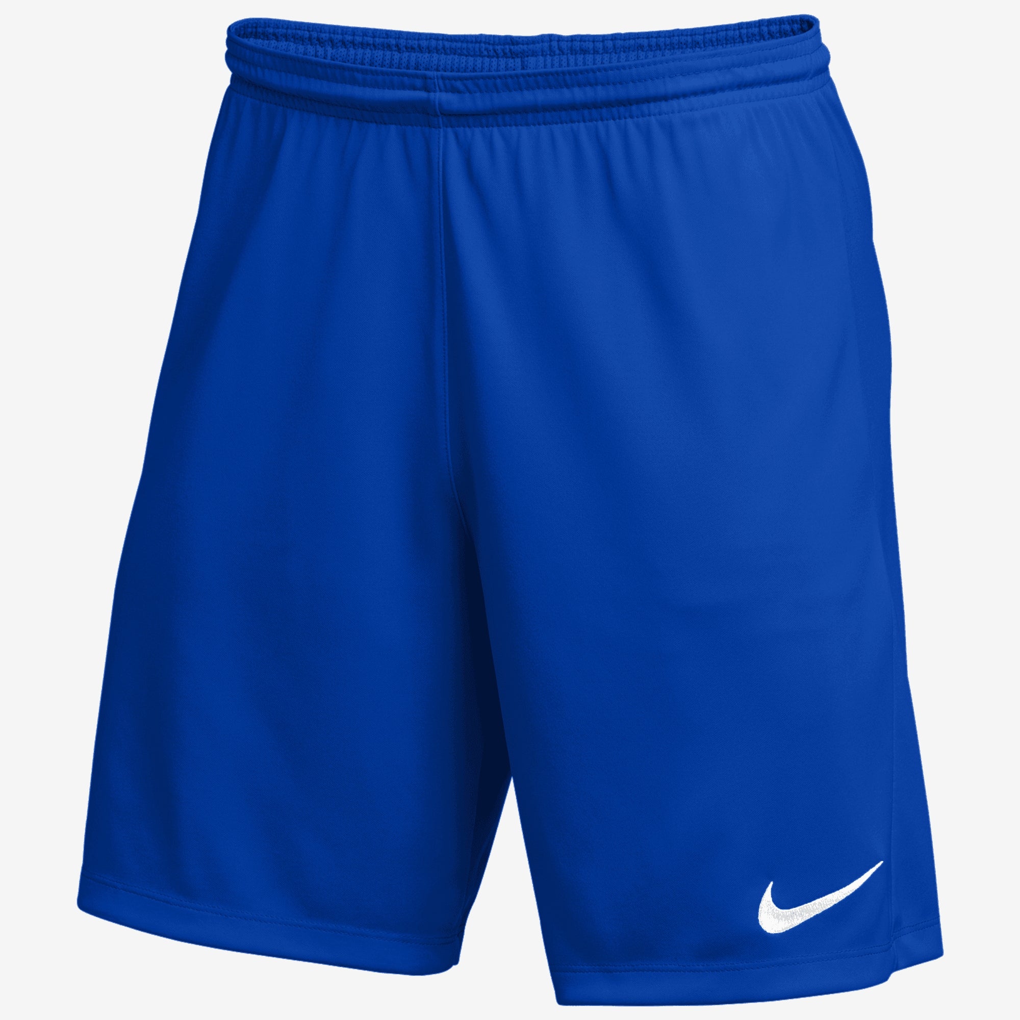 Nike Dri-FIT Park 3 Big Kids' Knit Soccer Shorts - Game Royal/White