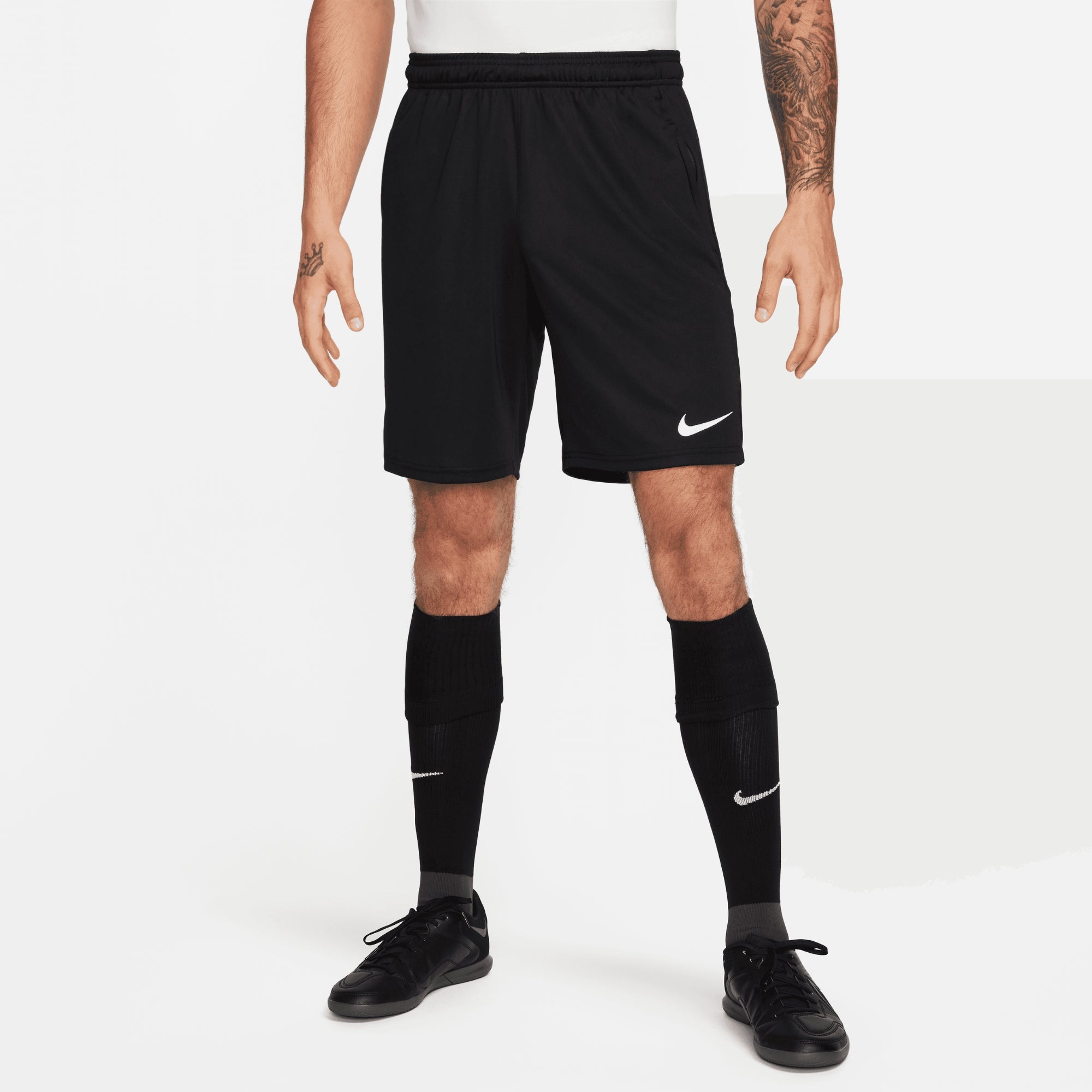 Nike Dri-FIT Park Men's Knit Soccer Shorts - Black/Black/White