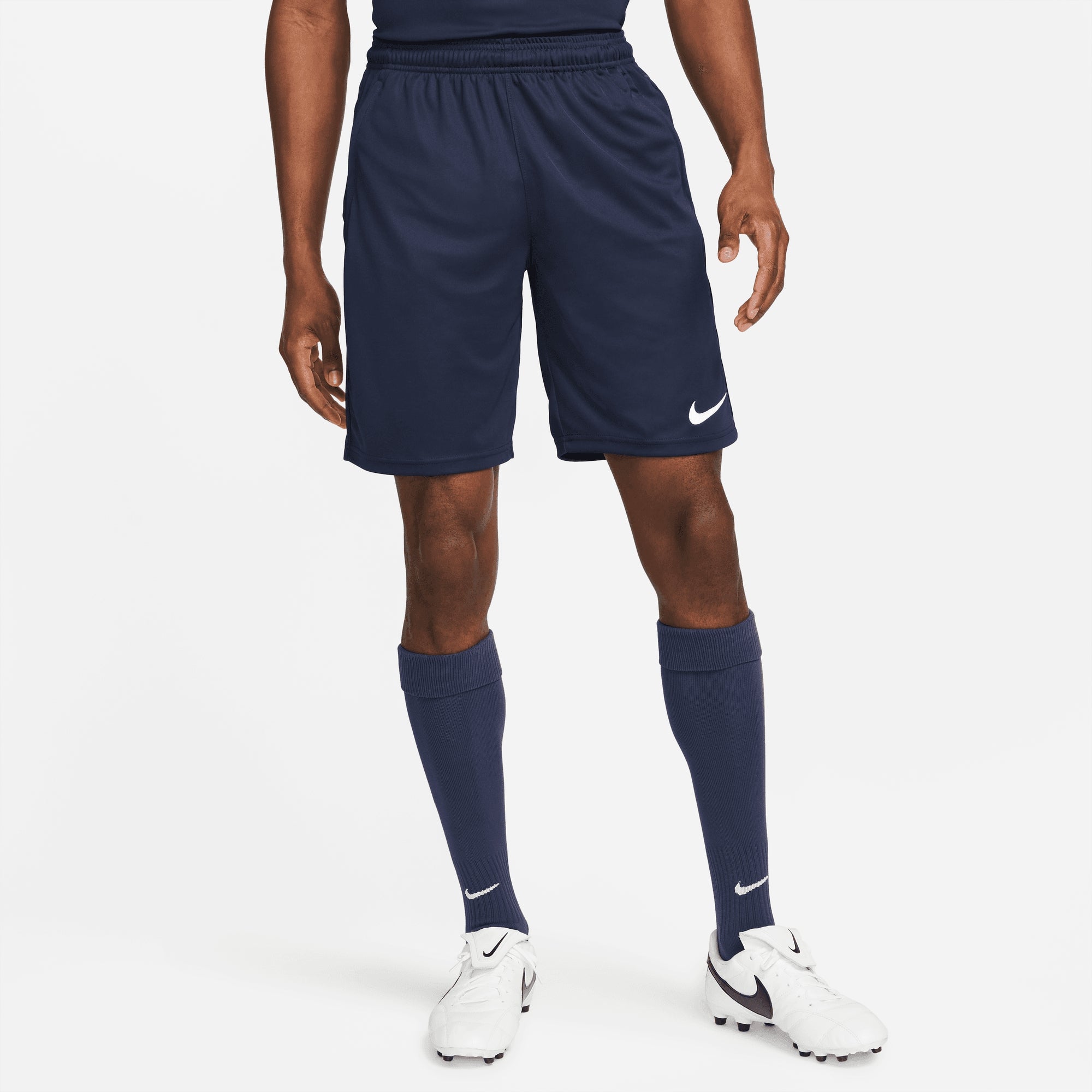 Nike Dri-FIT Park Men's Knit Soccer Shorts - Obsidian/Obsidian/White