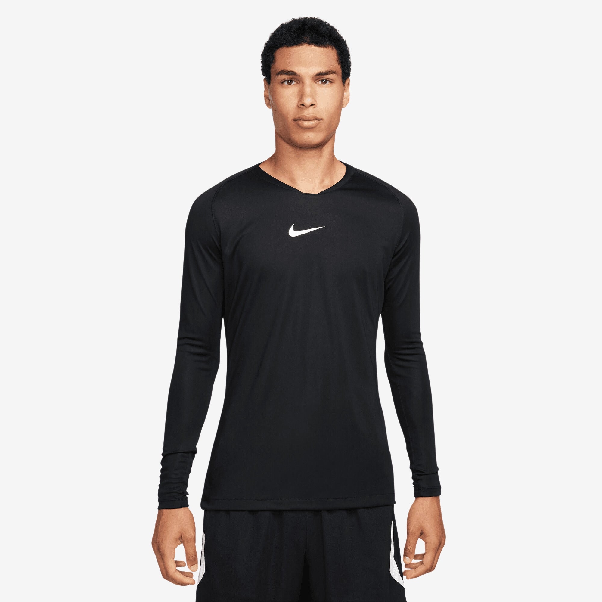 Nike Dri-FIT Park First Layer Men's Soccer Jersey - Black/White