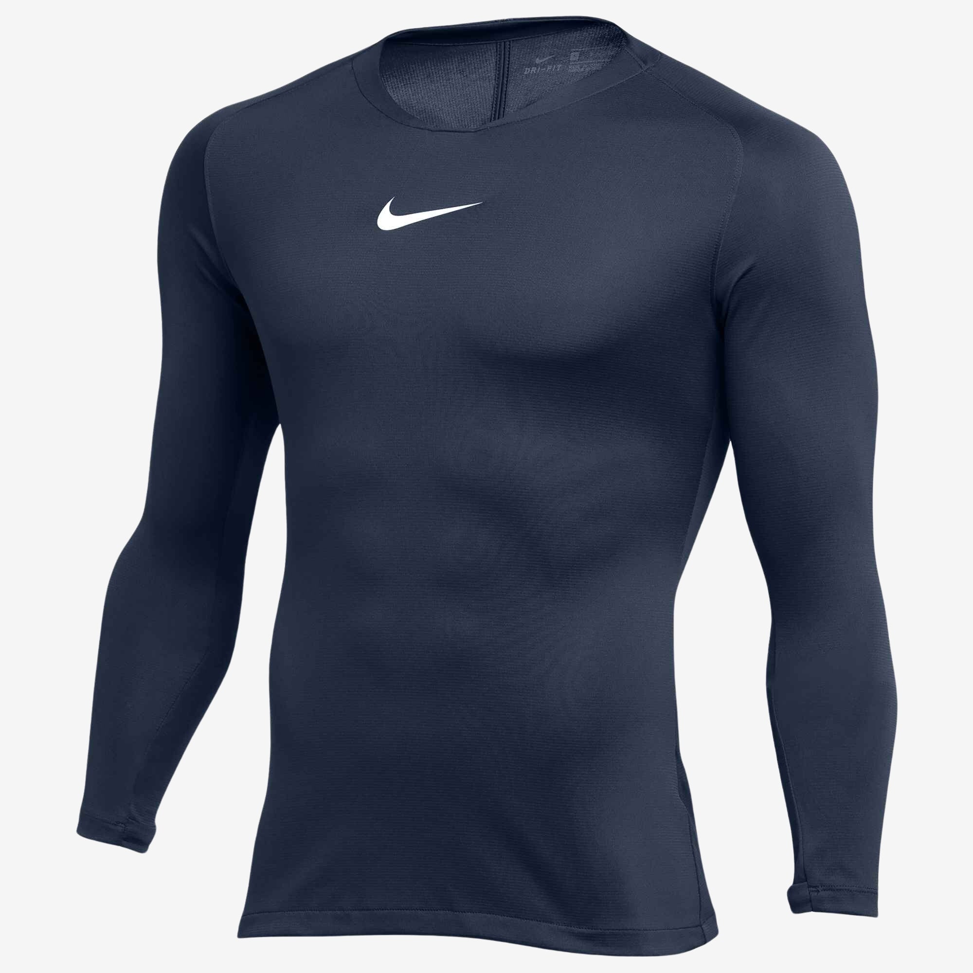 Nike Dri-FIT Park First Layer Men's Soccer Jersey - Midnight Navy/White