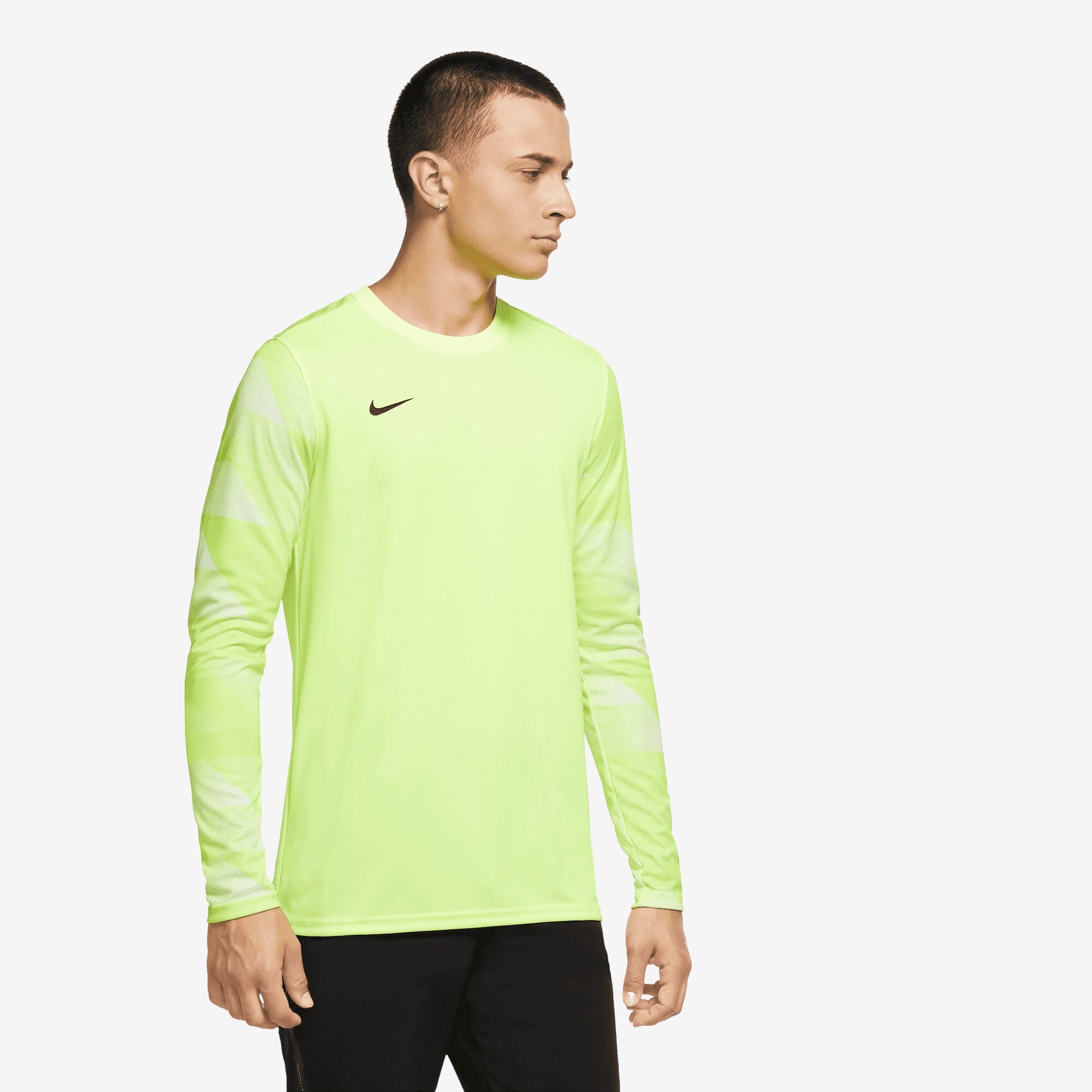 Nike Dri-FIT Park IV Goalkeeper Men's Soccer Jersey - Volt/White/Black