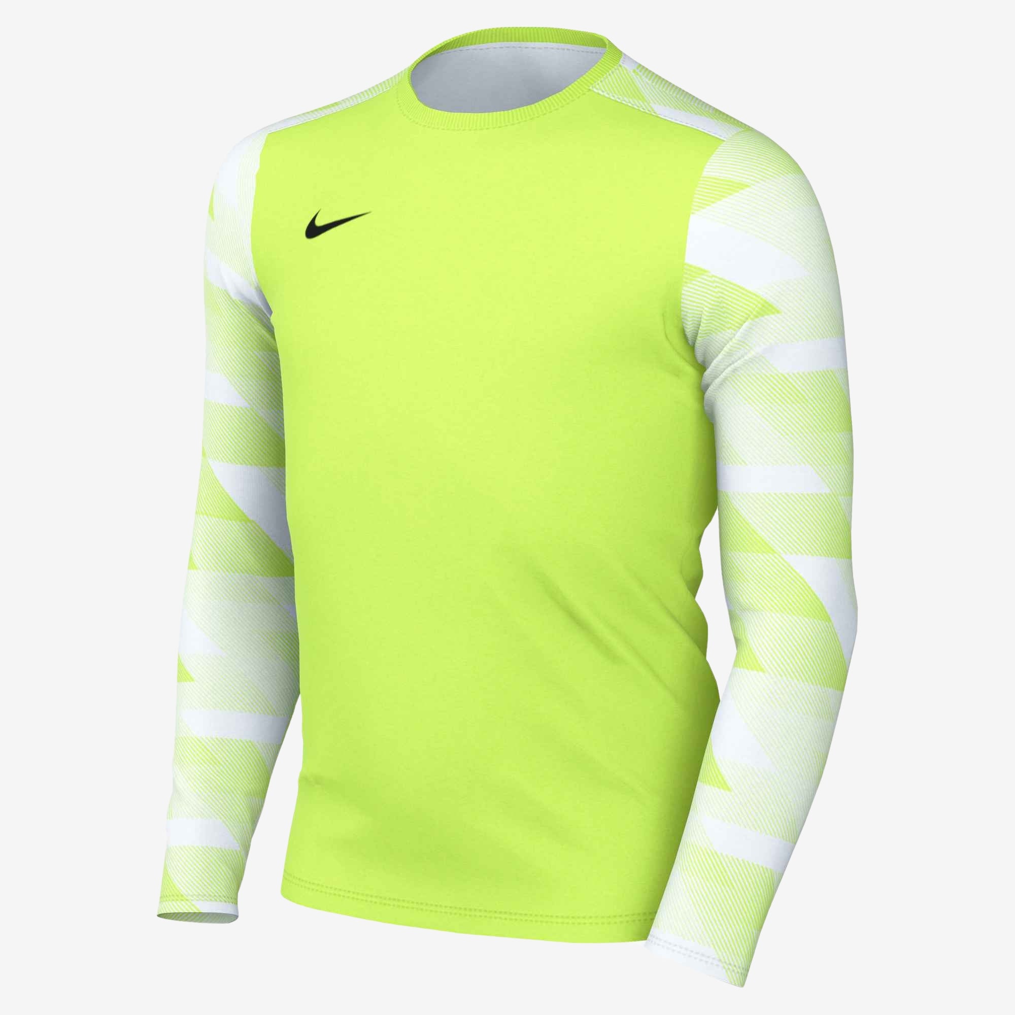 Nike Dri-FIT Park IV Goalkeeper Big Kids' Soccer Jersey - Volt/White/Black