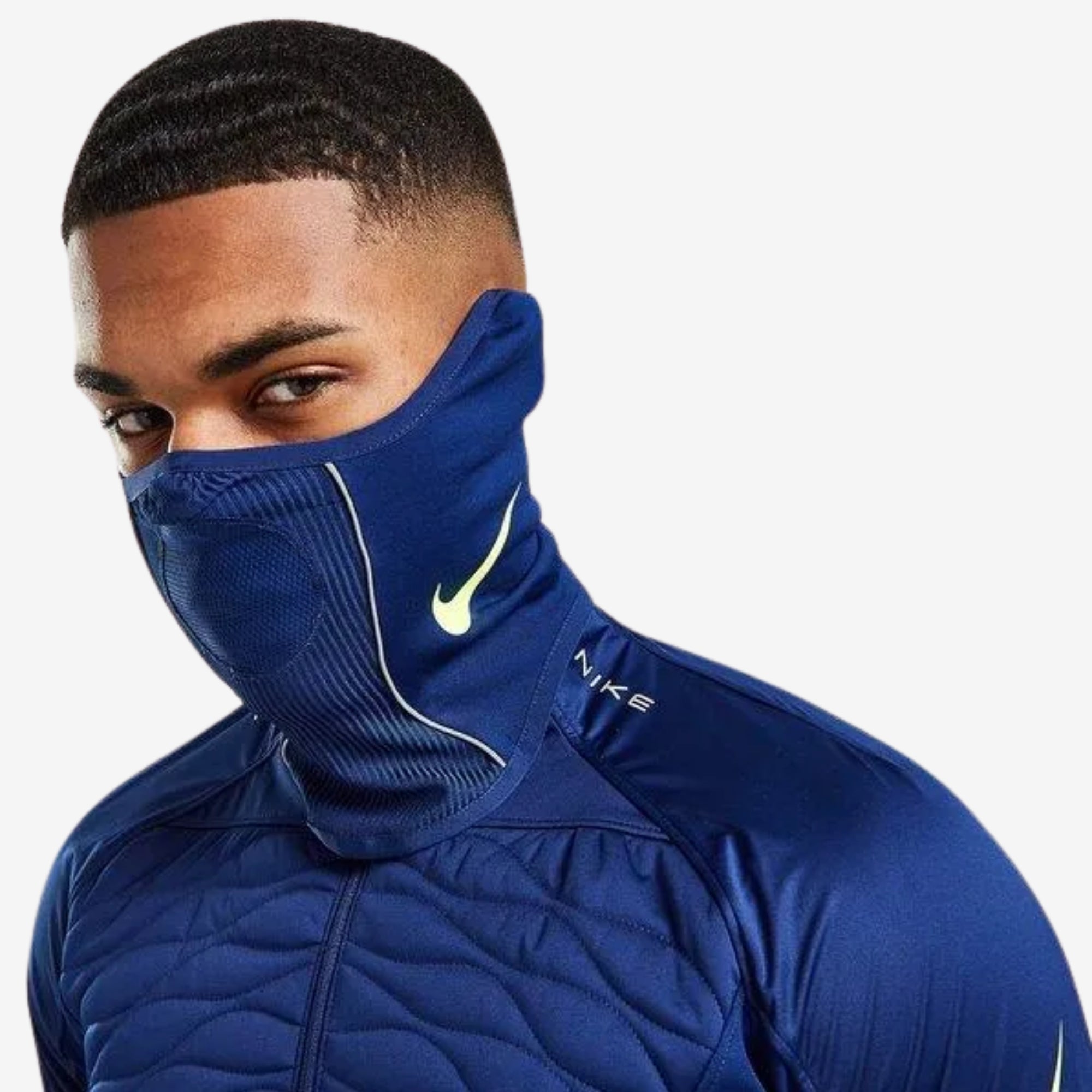 Nike Dri-FIT Strike Winter Warrior Snood - Blue Void/Volt/Volt