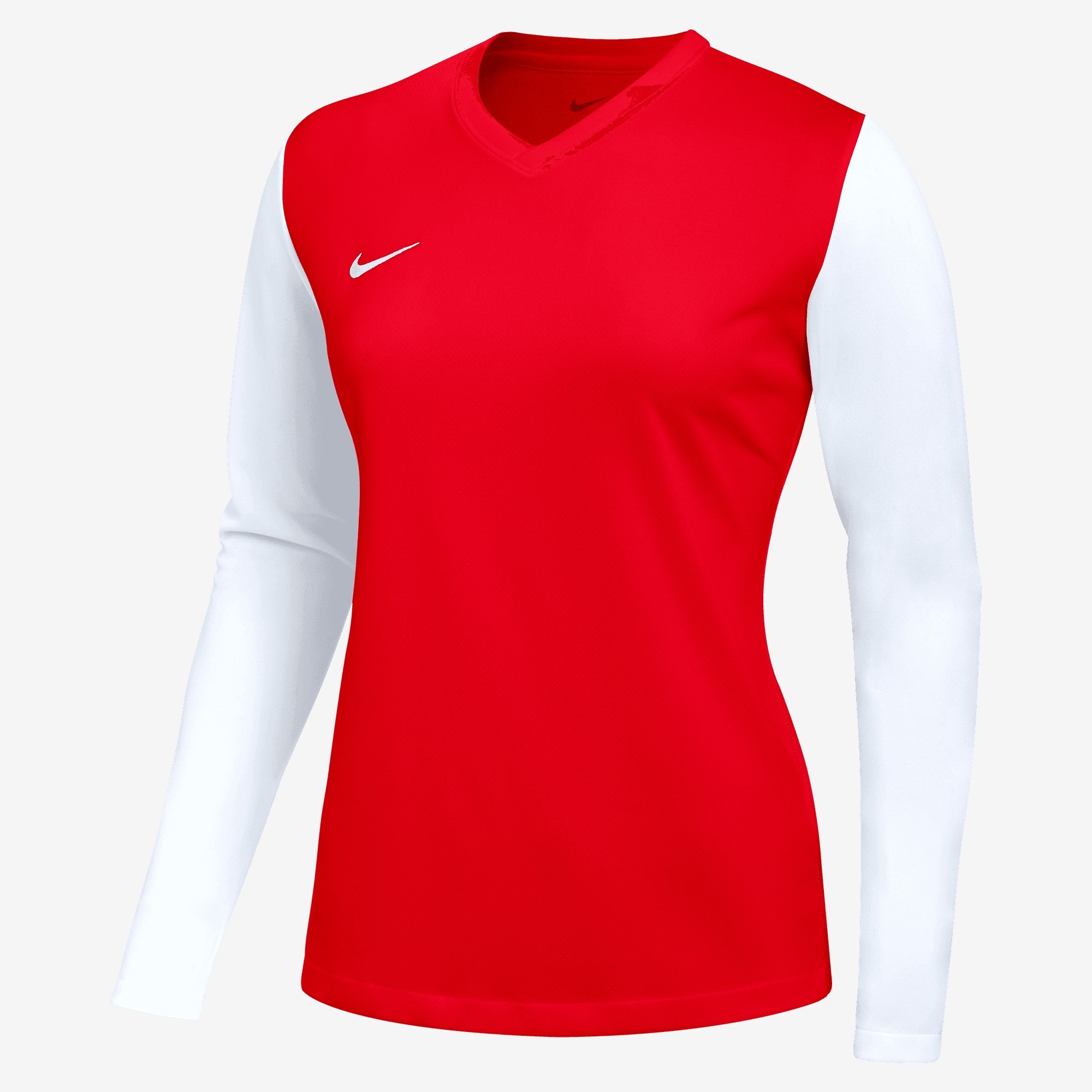 Nike Dri-FIT Tiempo Premier 2 Women's Long-Sleeve Soccer Jersey - University Red/White/White