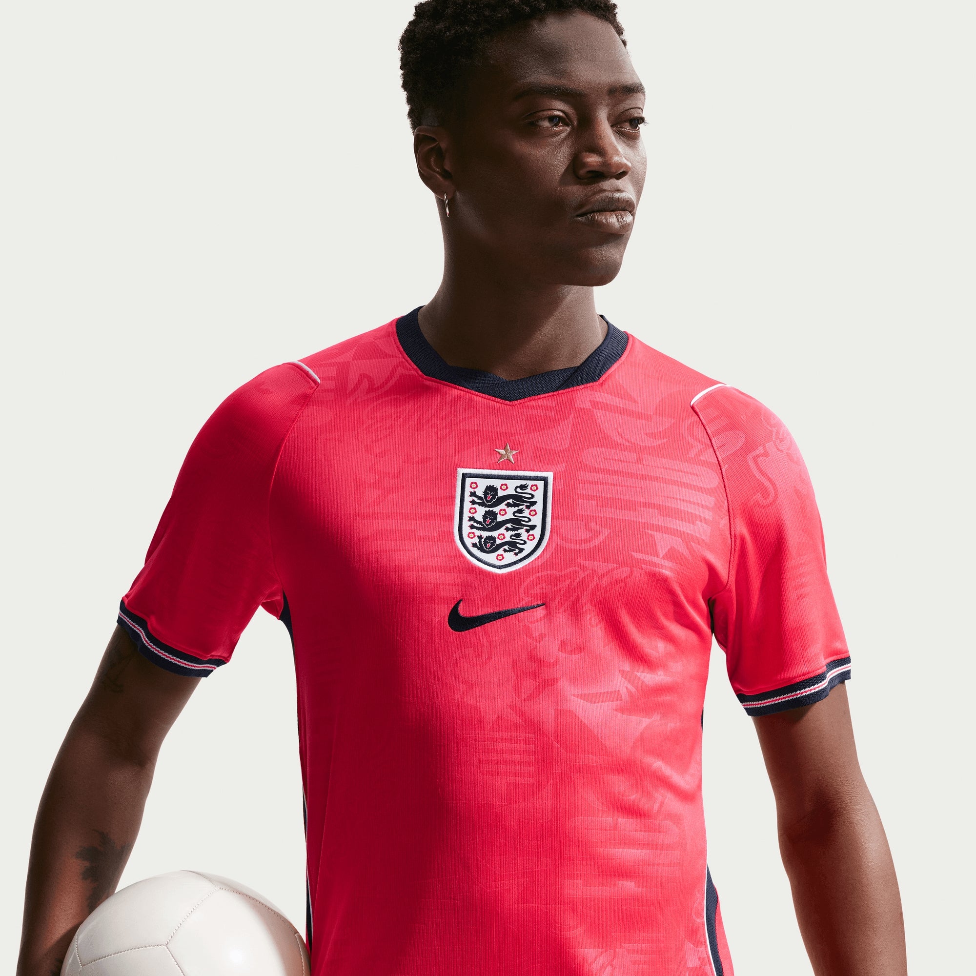 Nike England 2026 Stadium Away Men's Dri-FIT Soccer Replica Jersey - Speed Red/Obsidian/White/Obsidian