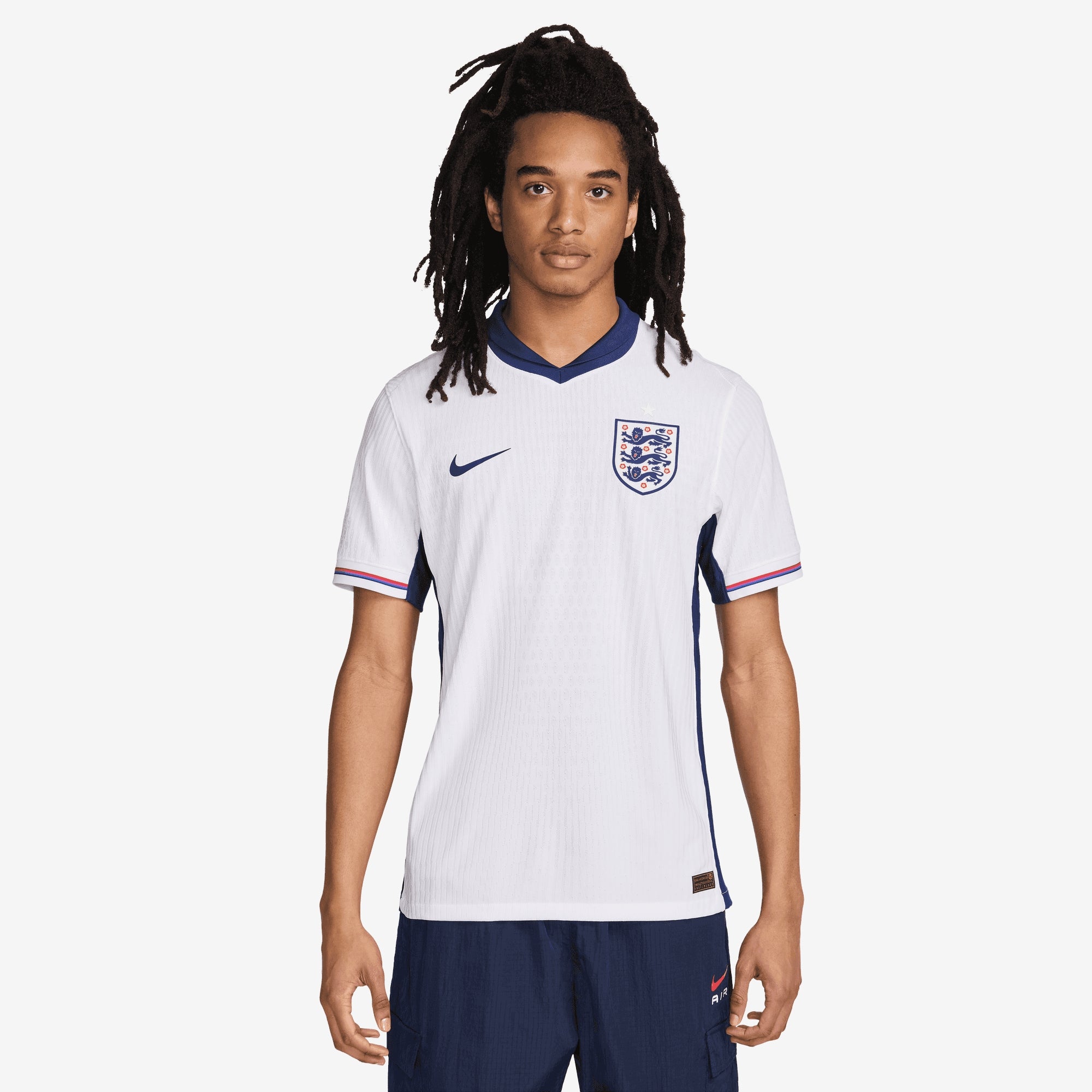 Nike England (Men's Team) 2024/25 Match Home Men's Dri-FIT ADV Soccer Authentic Jersey - White/Blue Void