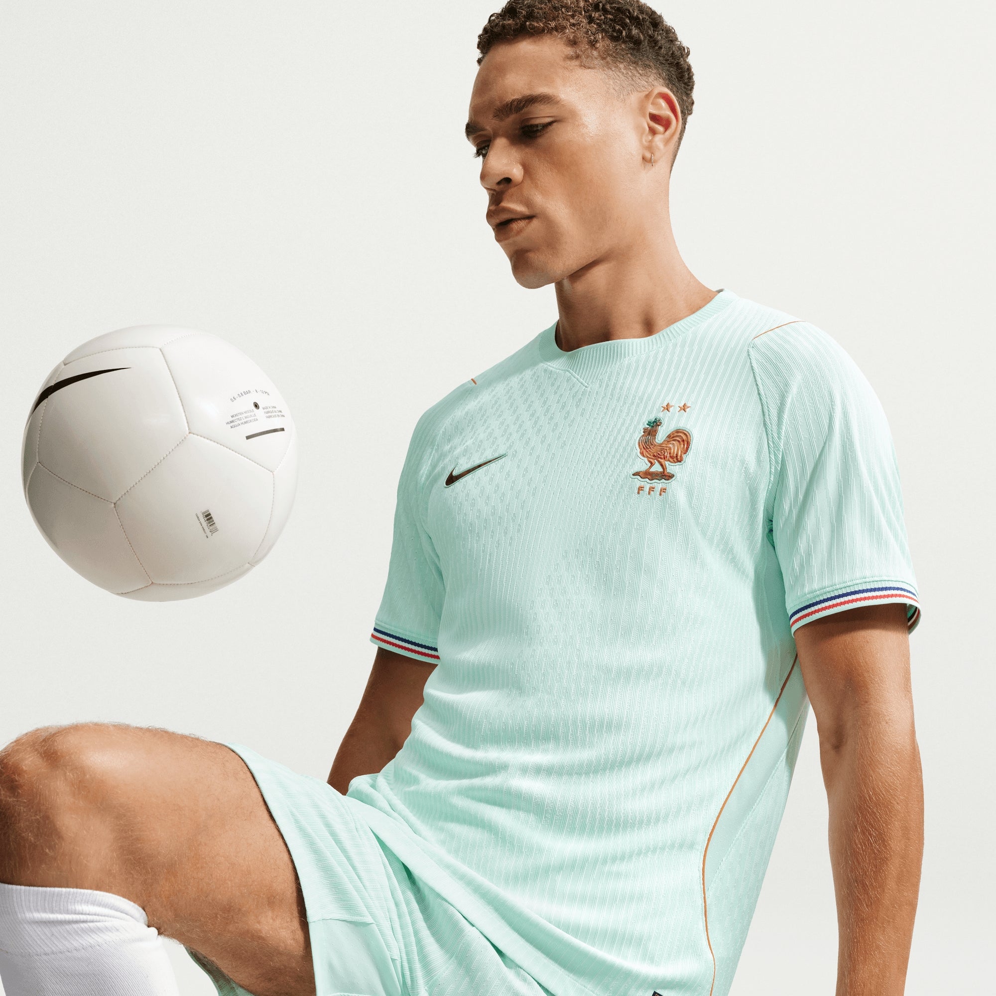 Nike France 2026/27 Match Away Men's Aero-FIT Soccer Authentic Jersey - Igloo/Monarch/Monarch