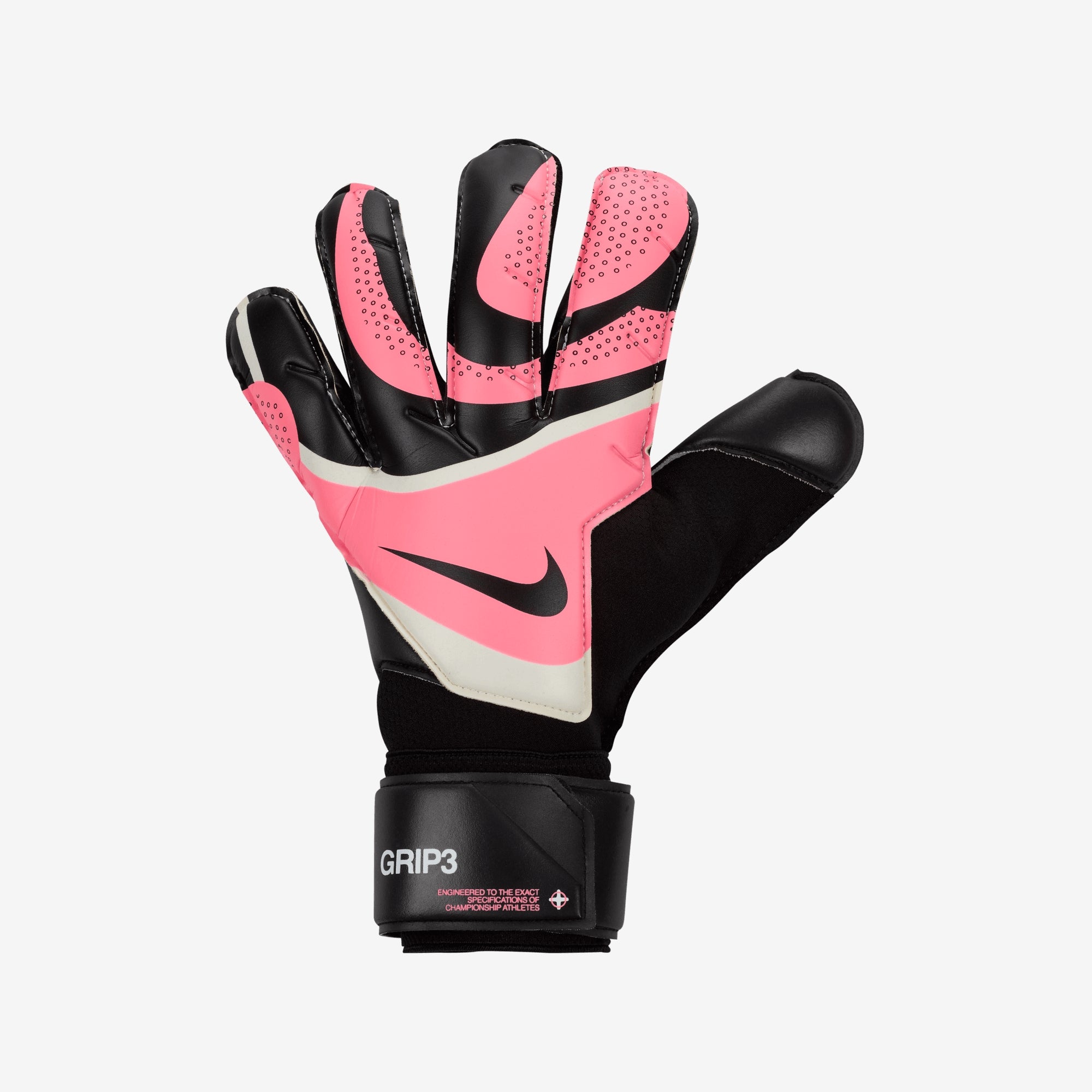 Nike Grip3 Goalkeeper Gloves - Black/Sunset Pulse/Black