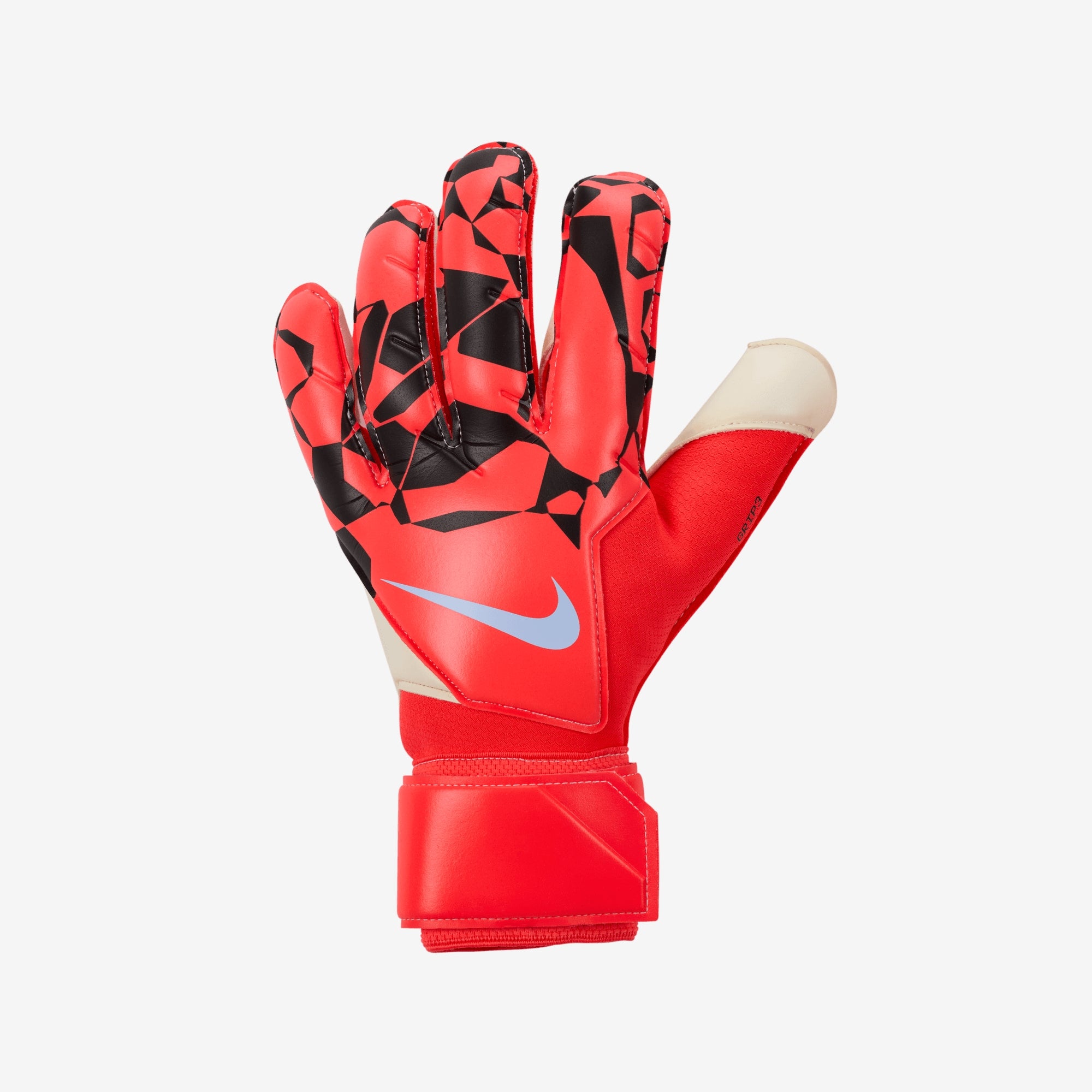 Nike Grip3 Goalkeeper Soccer Gloves - Bright Crimson/Black/Royal Tint