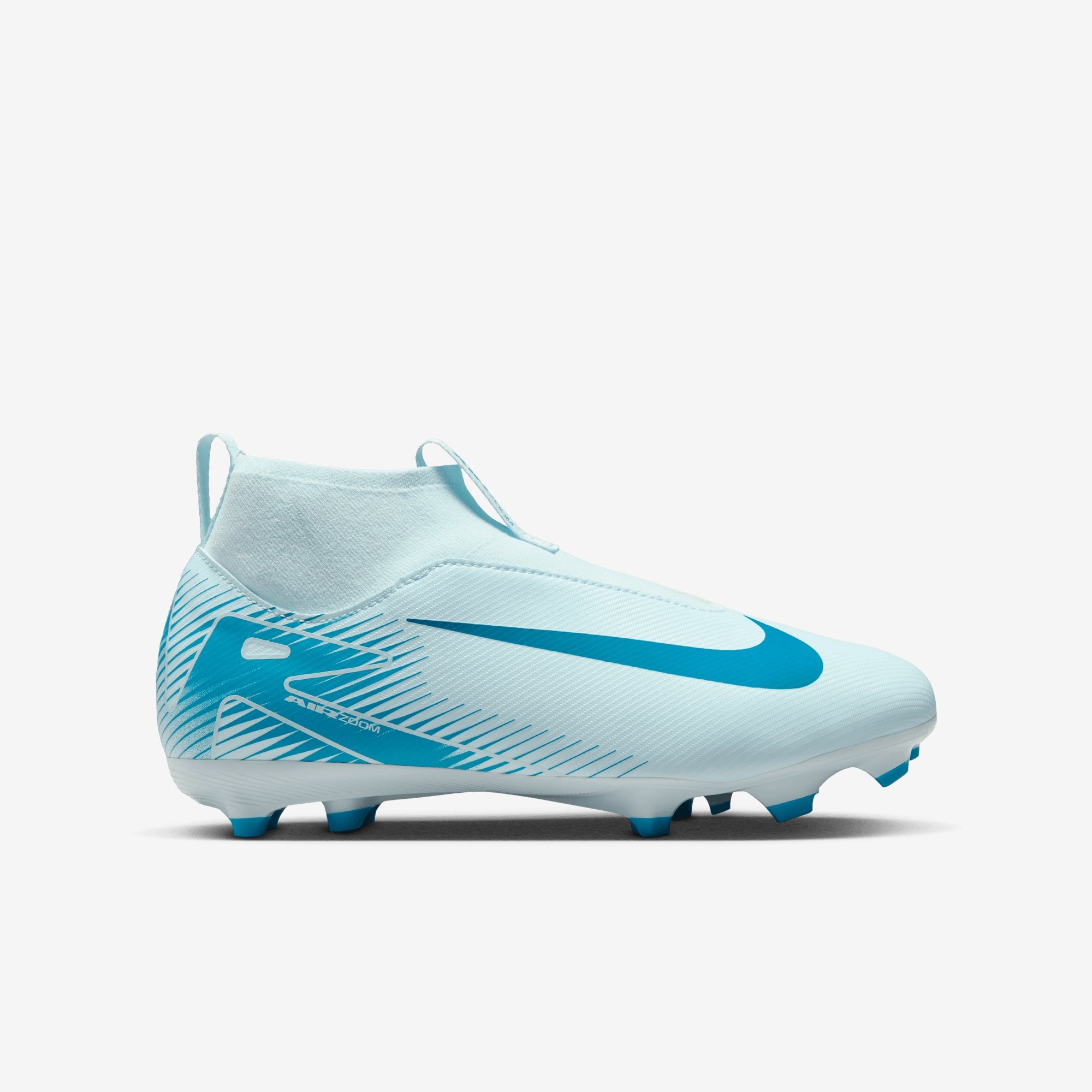 Nike Jr. Mercurial Superfly 10 Academy Little/Big Kids' MG High-Top Soccer Cleats - Glacier Blue/Blue Orbit