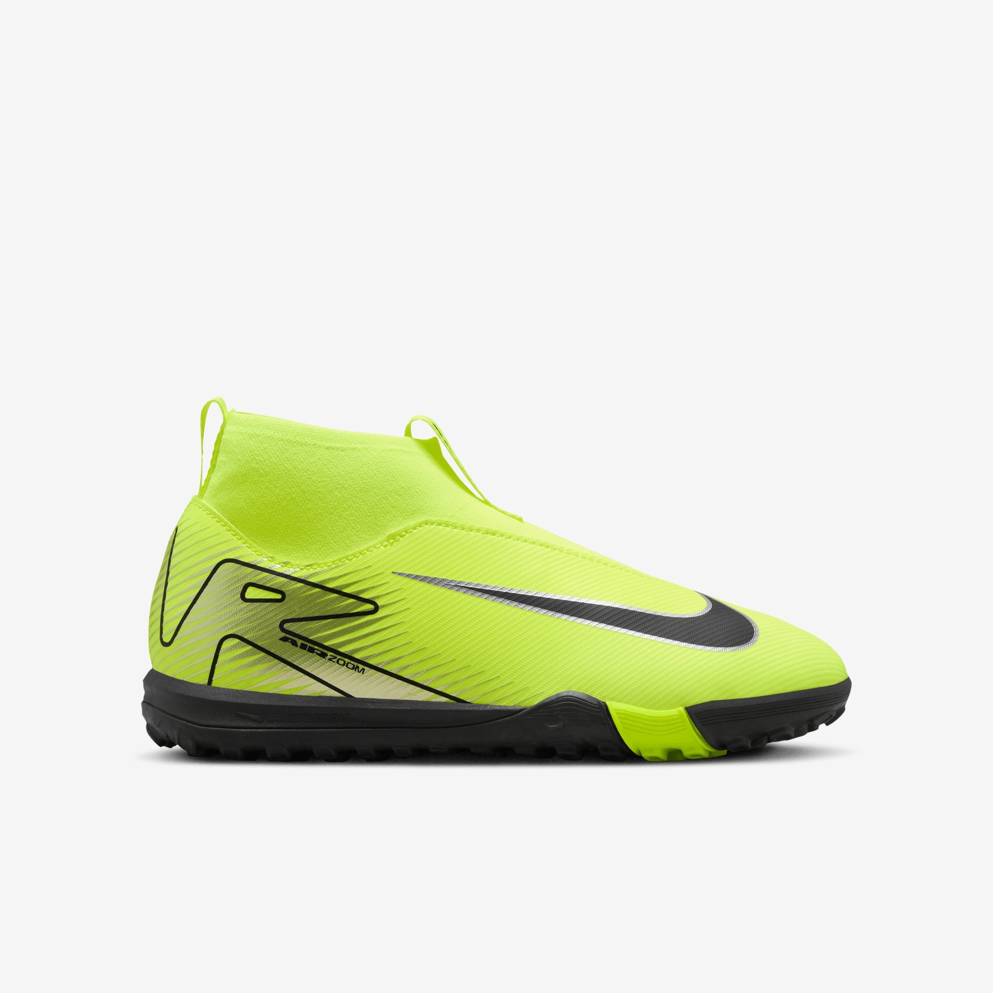 Nike Jr. Mercurial Superfly 10 Academy Little/Big Kids' TF High-Top Soccer Shoes - Volt/Black