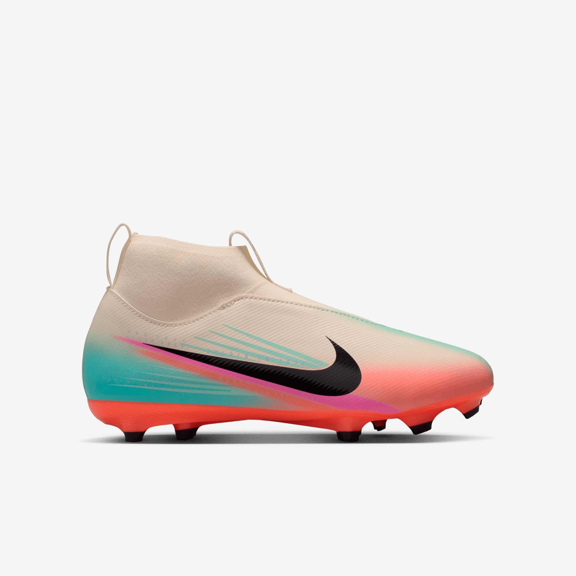 Nike Jr. Mercurial Superfly 10 Academy "Sam Kerr" Big Kids' Multi-Ground High-Top Soccer Cleats - Pale Ivory/Black
