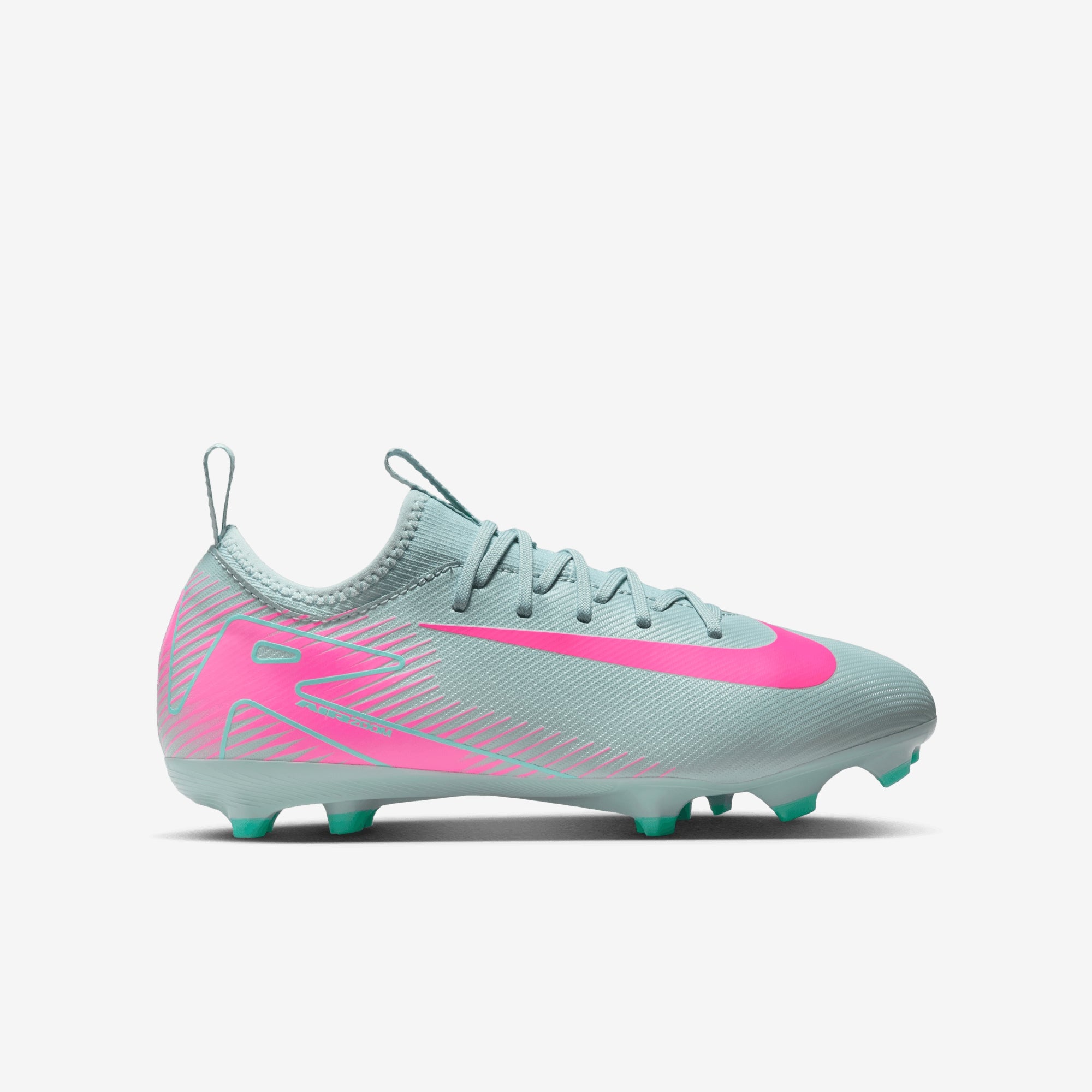 Nike Jr. Mercurial Vapor 16 Academy Little/Big Kids' MG Low-Top Soccer Cleats - Ocean Cube/Pink Blast