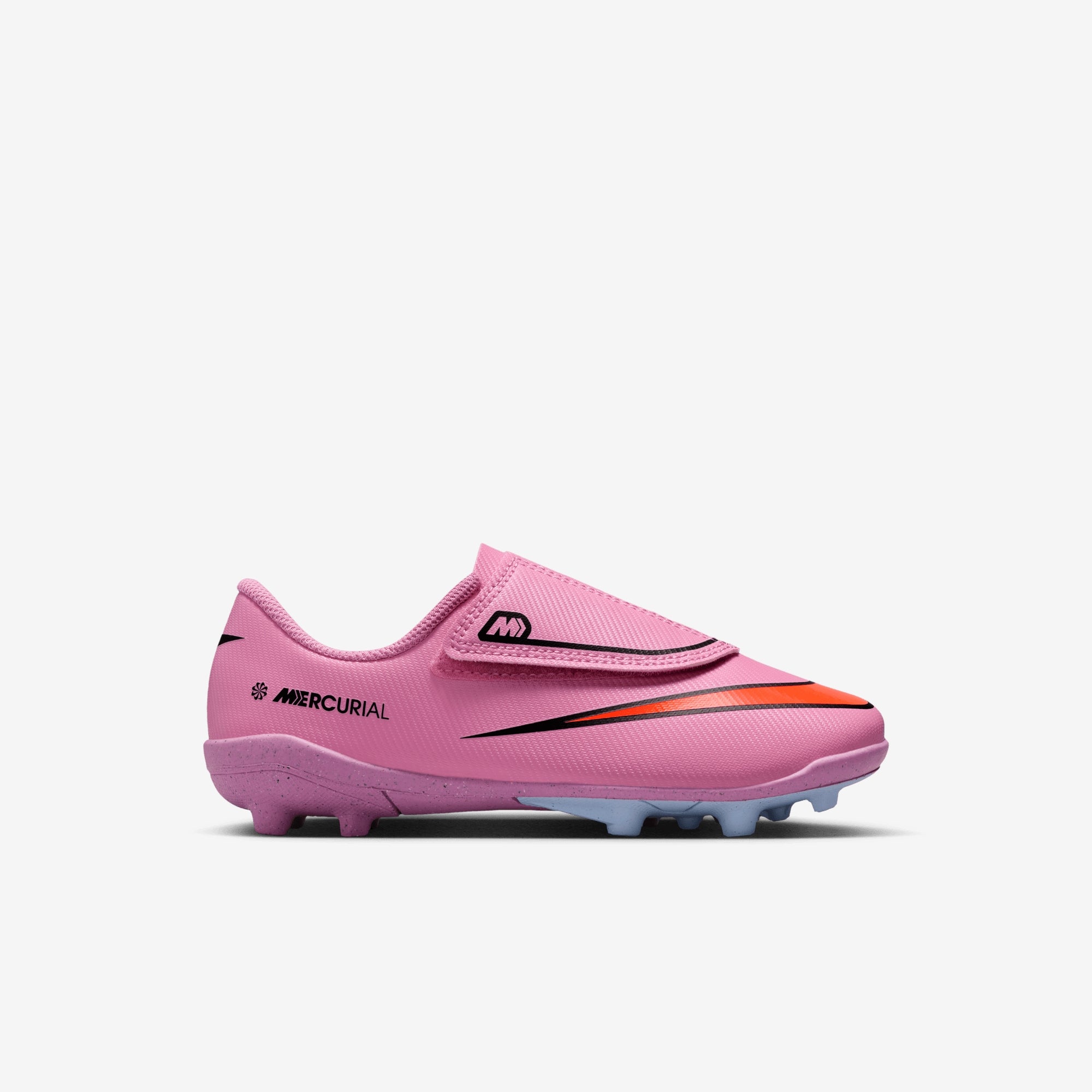 Nike Jr. Mercurial Vapor 16 Club Little Kids' Multi-Ground Low-Top Soccer Cleats - Magic Flamingo/Black-Total Crimson