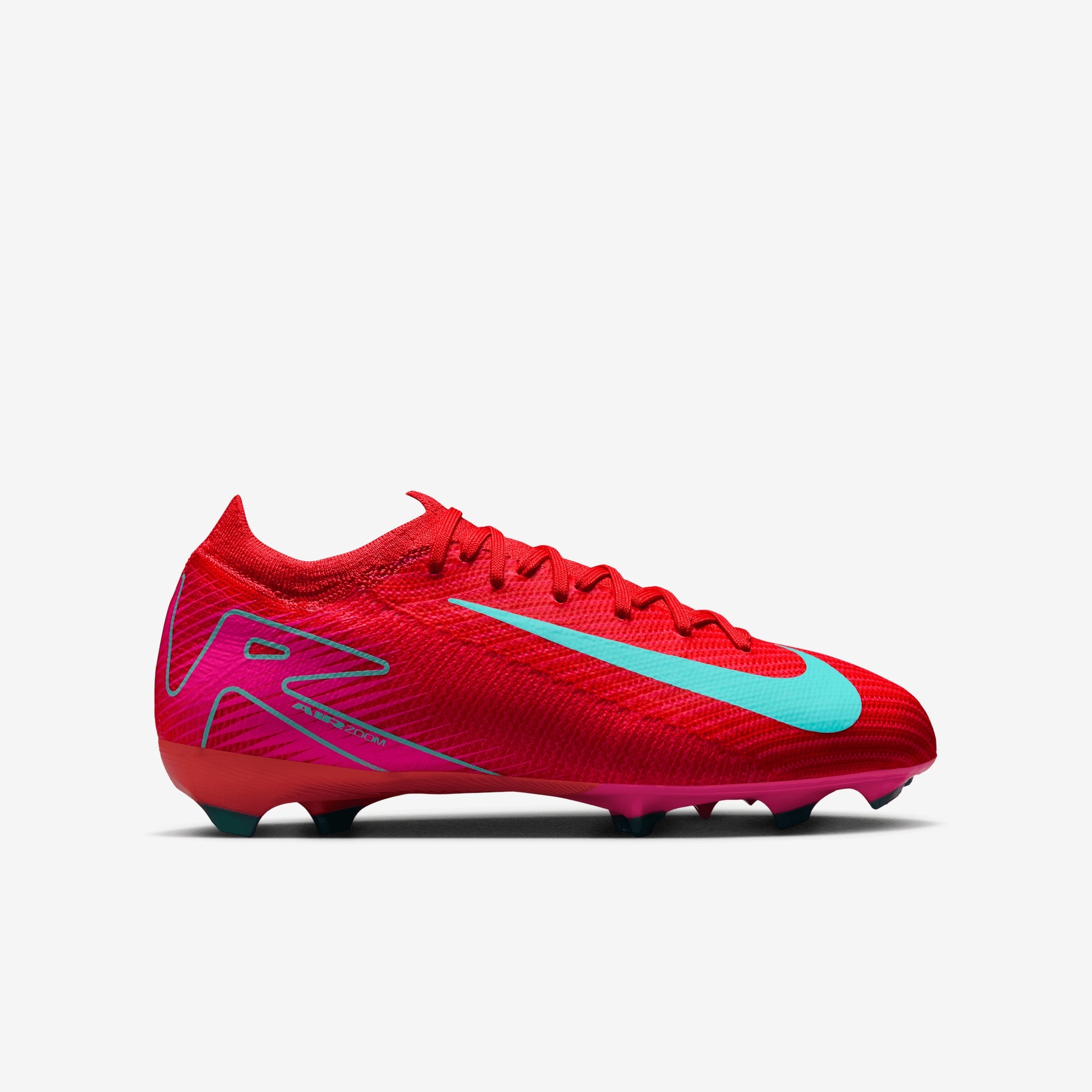 Nike Jr. Mercurial Vapor 16 Pro Little/Big Kids' FG Low-Top Soccer Cleats - Ember Glow/Aurora Green