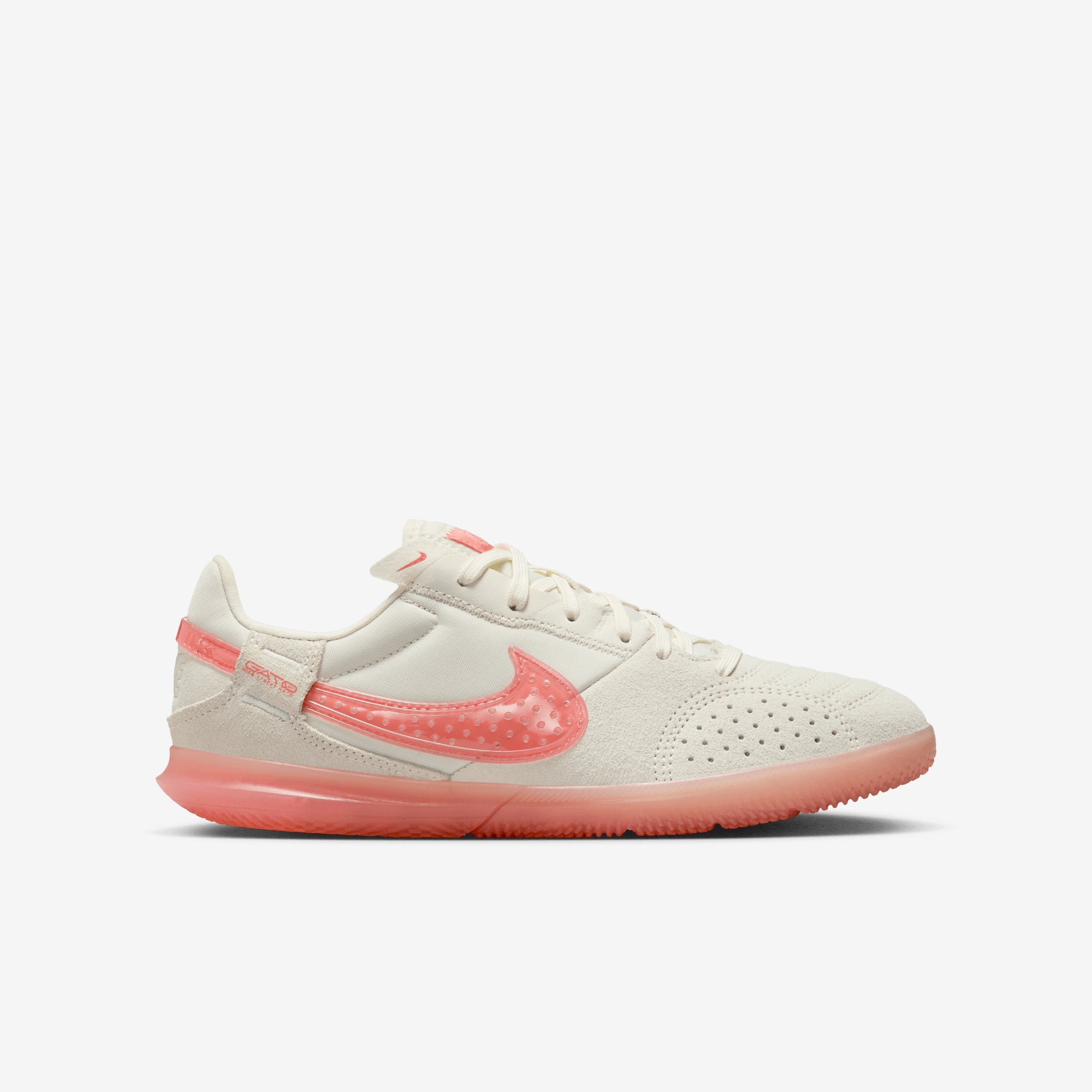 Nike Jr. Streetgato Little/Big Kids' Low-Top Soccer Shoes - Pale Ivory/Apricot Agate