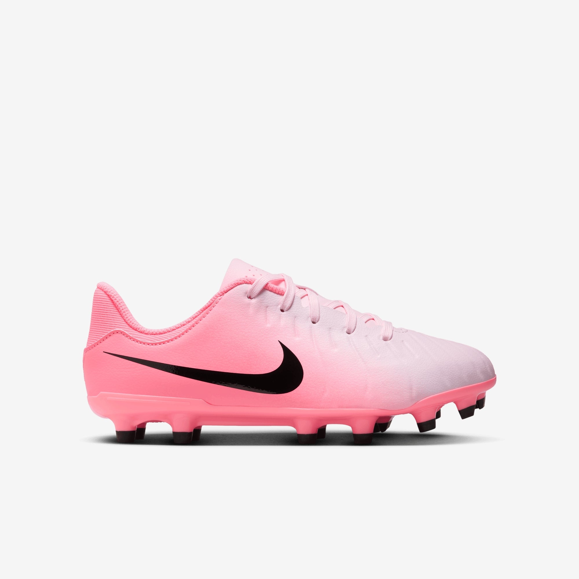 Nike Jr. Tiempo Legend 10 Academy Little/Big Kids' MG Low-Top Soccer Cleats - Pink Foam/Black