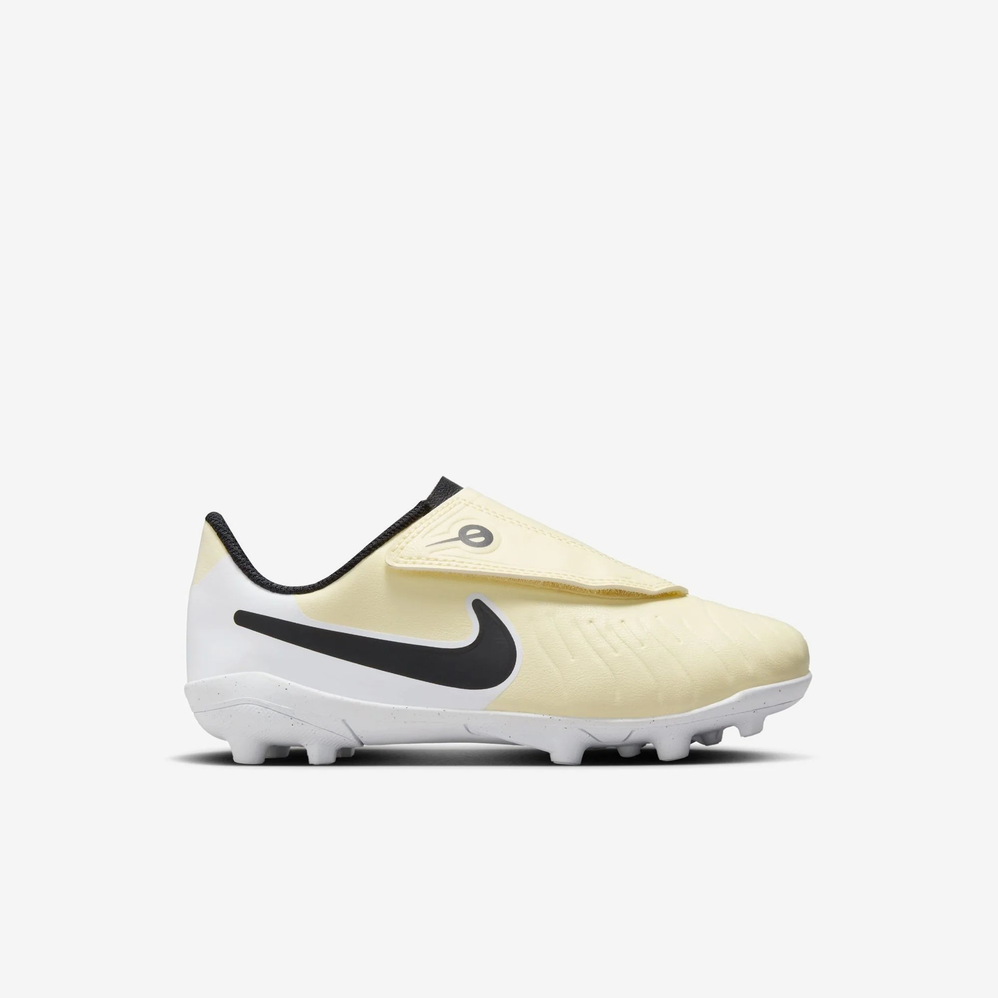 Nike Jr. Tiempo Legend 10 Club Little Kids' MG Low-Top Soccer Cleats - Lemonade/Black/Metallic Gold Coin