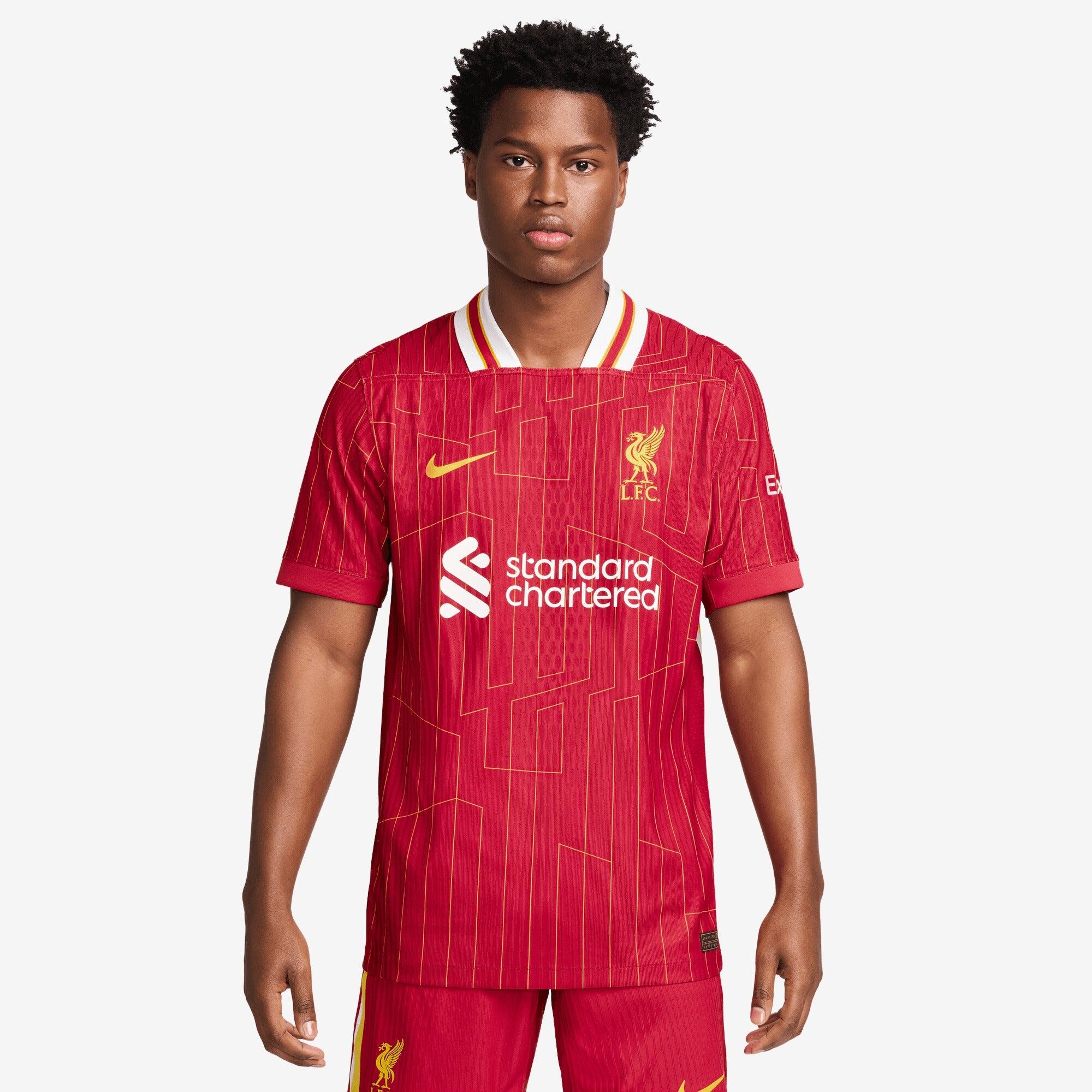 Nike Liverpool FC 2024/25 Match Home Men's Dri-FIT ADV Soccer Authentic Jersey - Gym Red/White/Chrome Yellow