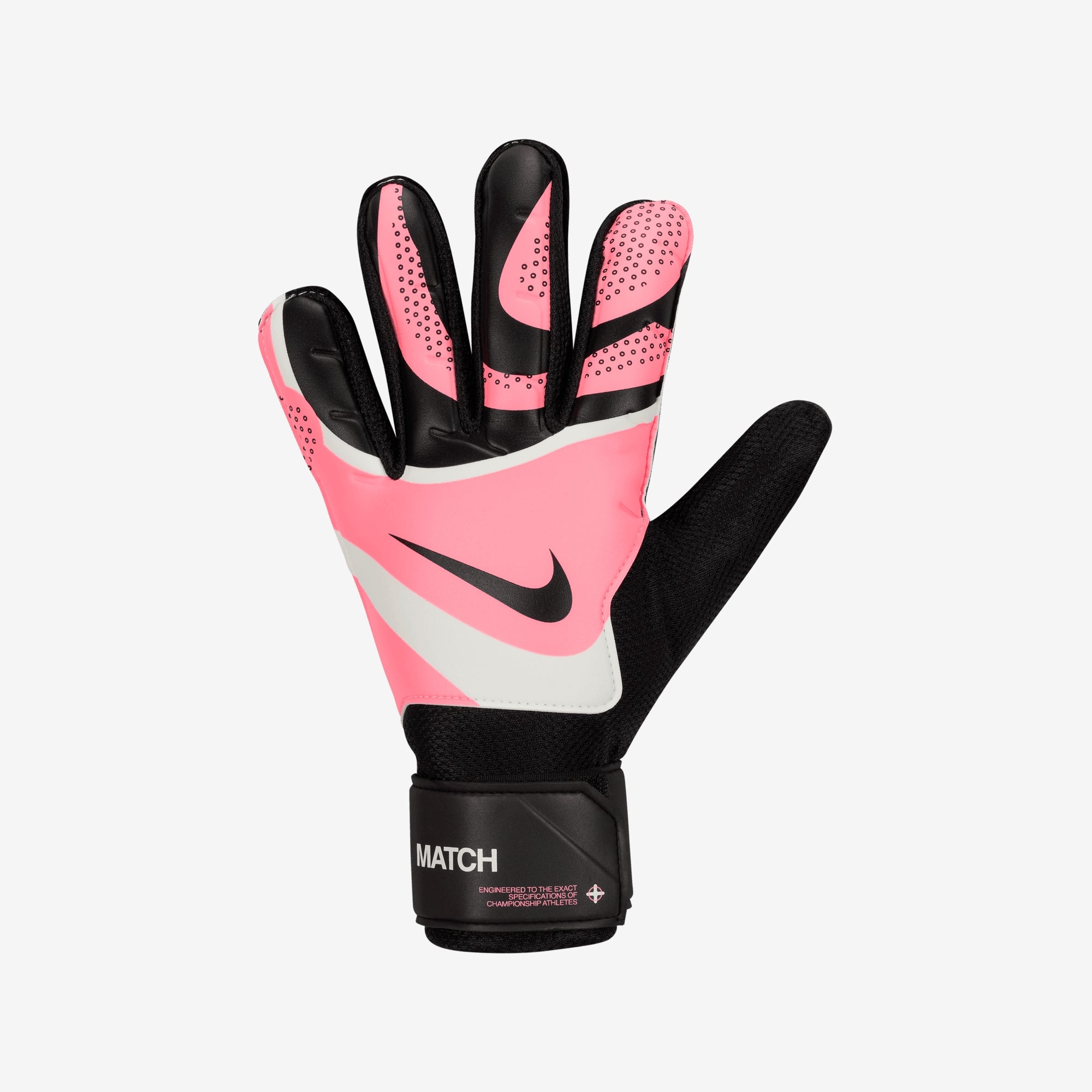 Nike Match Soccer Goalkeeper Gloves - Black/Sunset Pulse/Black