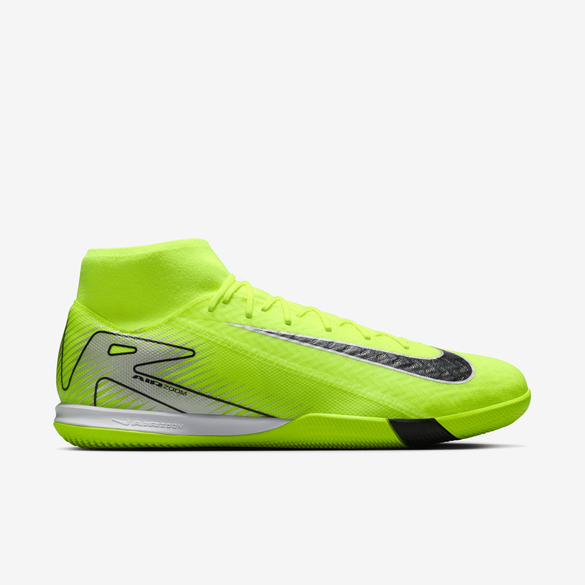 Nike Mercurial Superfly 10 Academy IC High-Top Soccer Shoes - Volt/Black