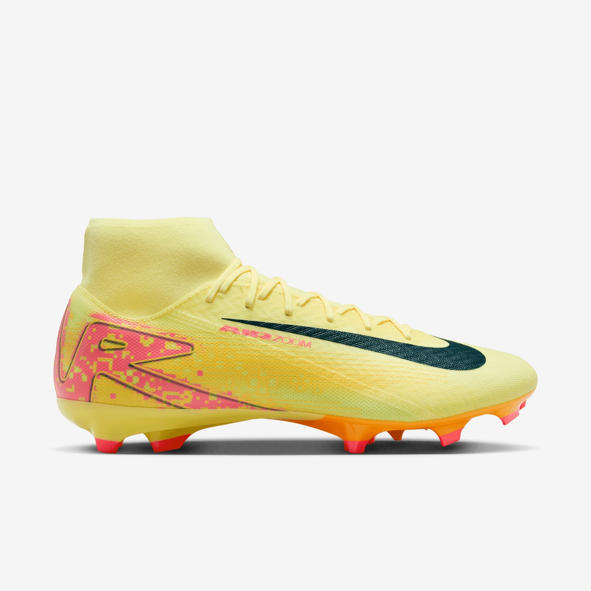 Nike Mercurial Superfly 10 Academy "Kylian Mbappé" MG High-Top Soccer Cleats - Lt Laser Orange/Armory Navy