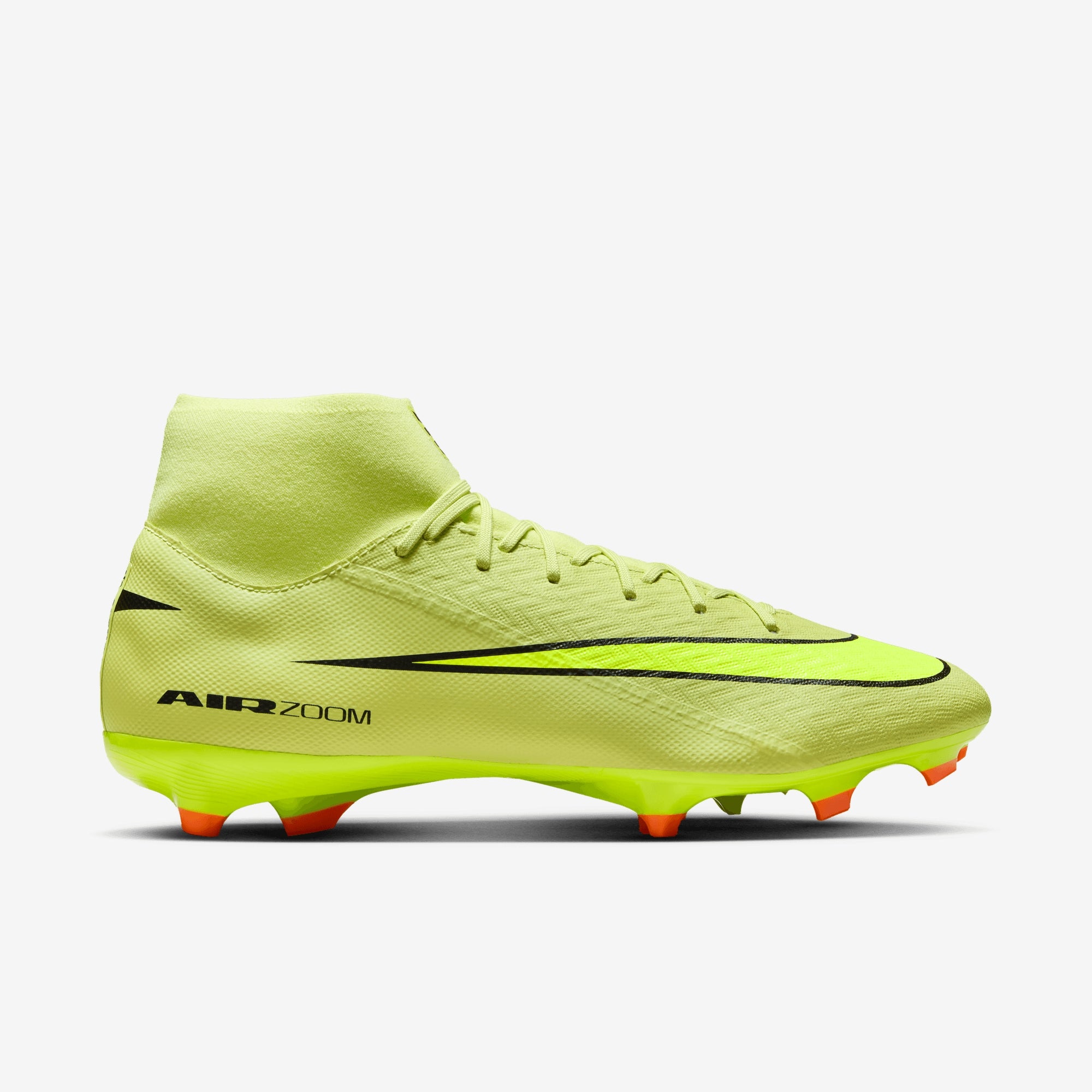 Nike Mercurial Superfly 10 Academy Multi-Ground High-Top Soccer Cleats - Limelight/Volt-Hyper Crimson