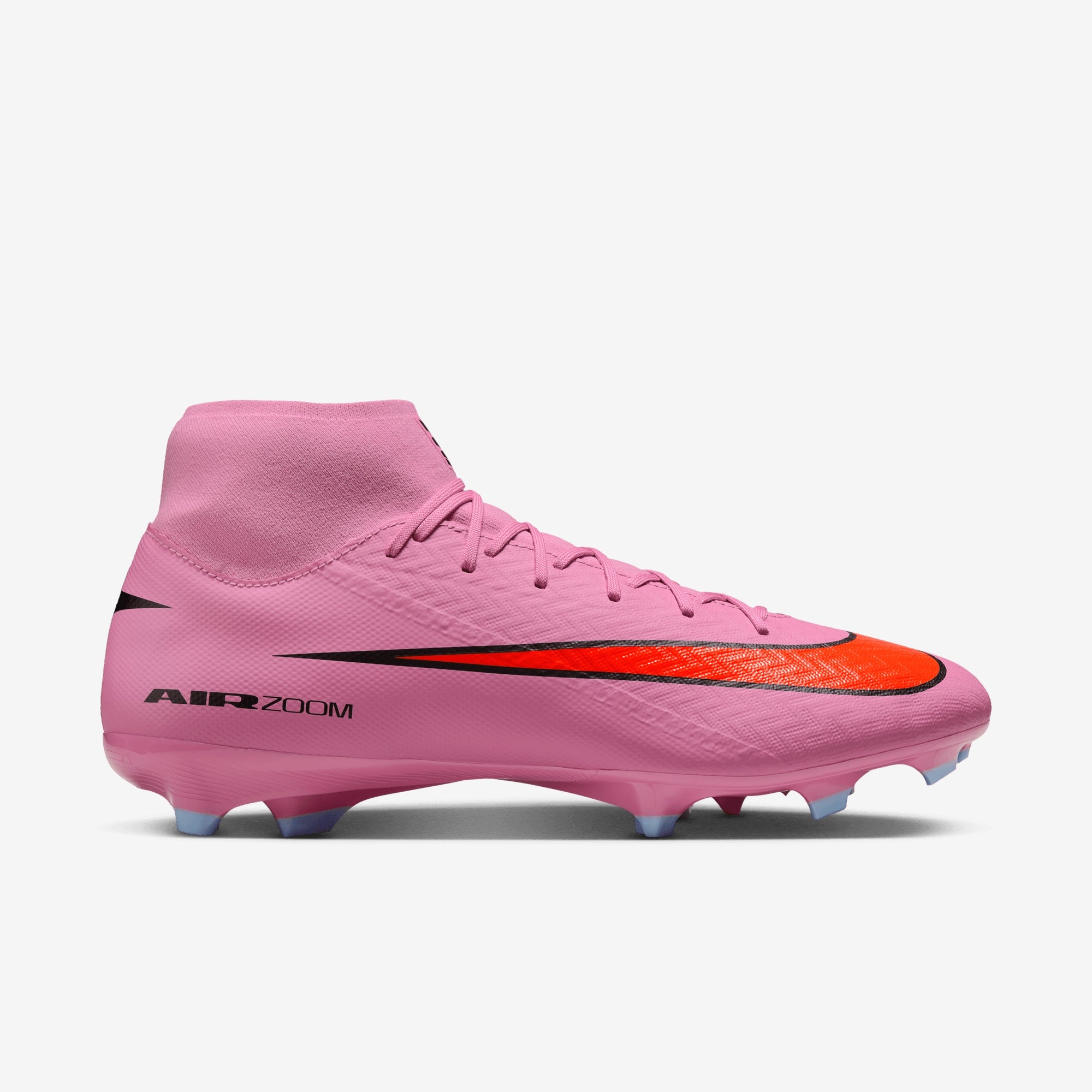 Nike Mercurial Superfly 10 Academy Multi-Ground High-Top Soccer Cleats - Magic Flamingo/Black-Total Crimson