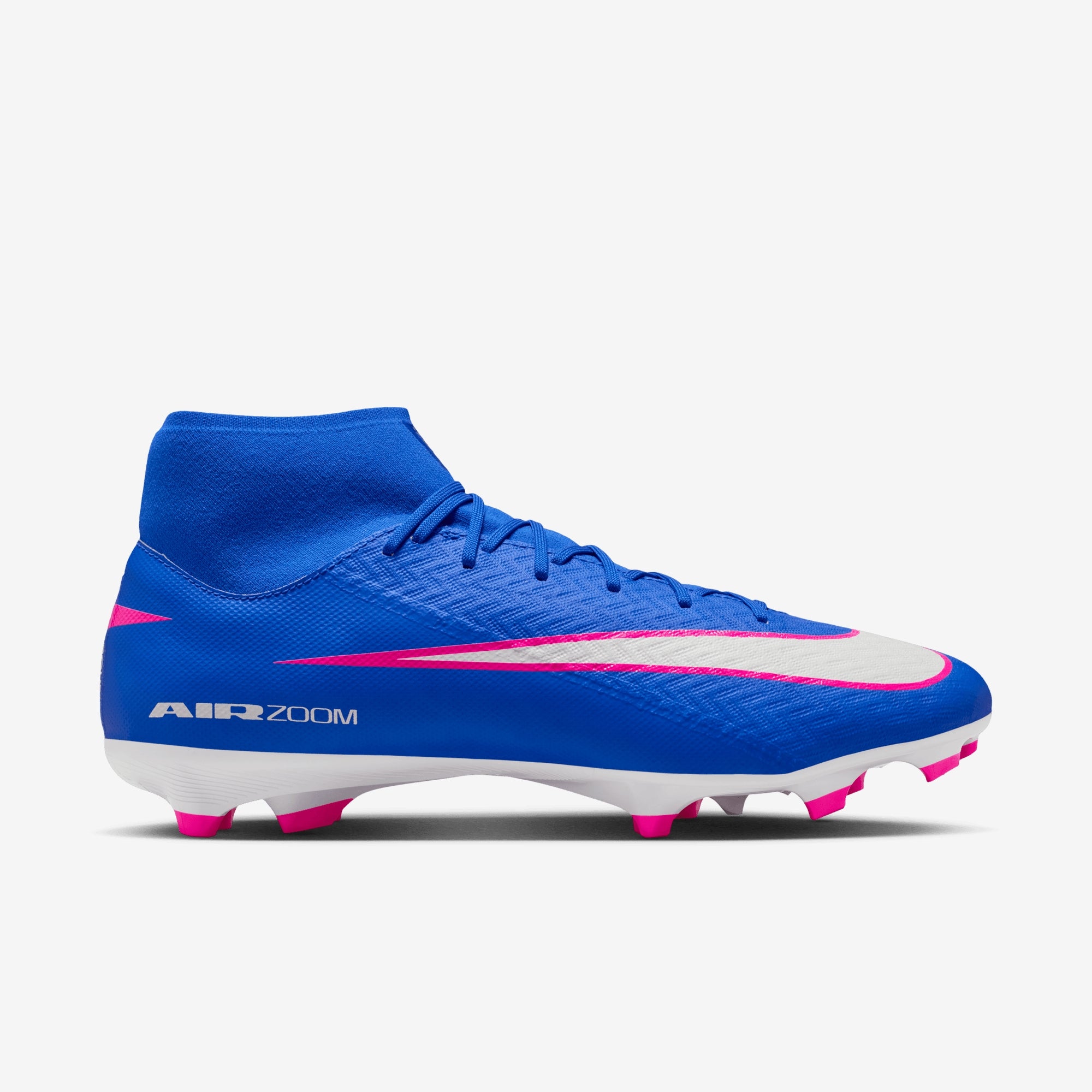 Nike Mercurial Superfly 10 Academy Multi-Ground High-Top Soccer Cleats - Racer Blue/White
