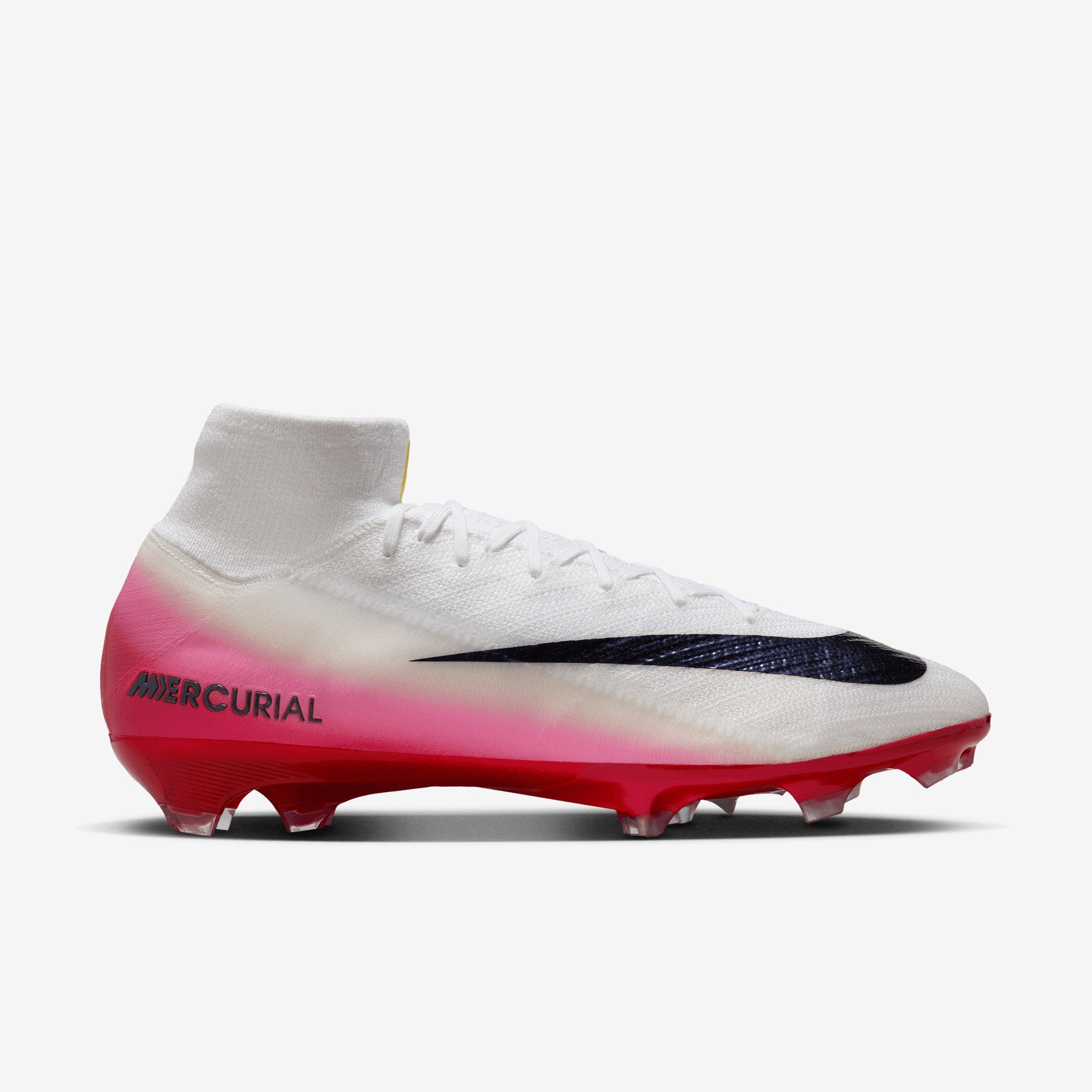 Nike Mercurial Superfly 10 Elite Firm-Ground High-Top Soccer Cleats - University Red/Dark Obsidian
