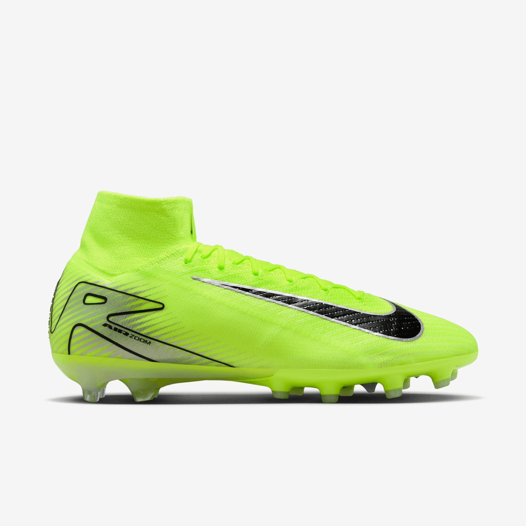 Nike Mercurial Superfly 10 Elite AG-Pro High-Top Soccer Cleats - Volt/Black