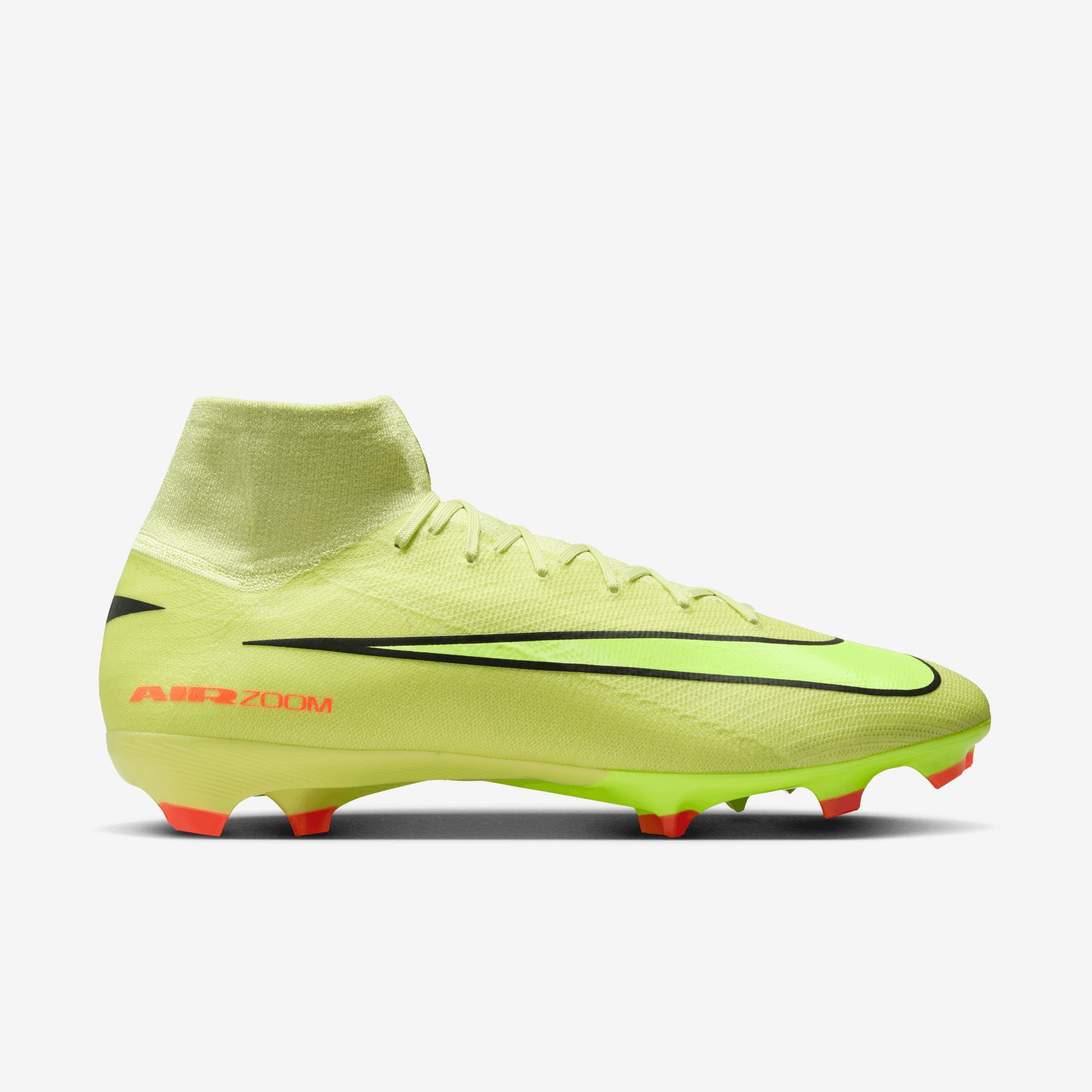 Nike Mercurial Superfly 10 Pro FG High-Top Soccer Cleats - Limelight/Volt-Hyper Crimson