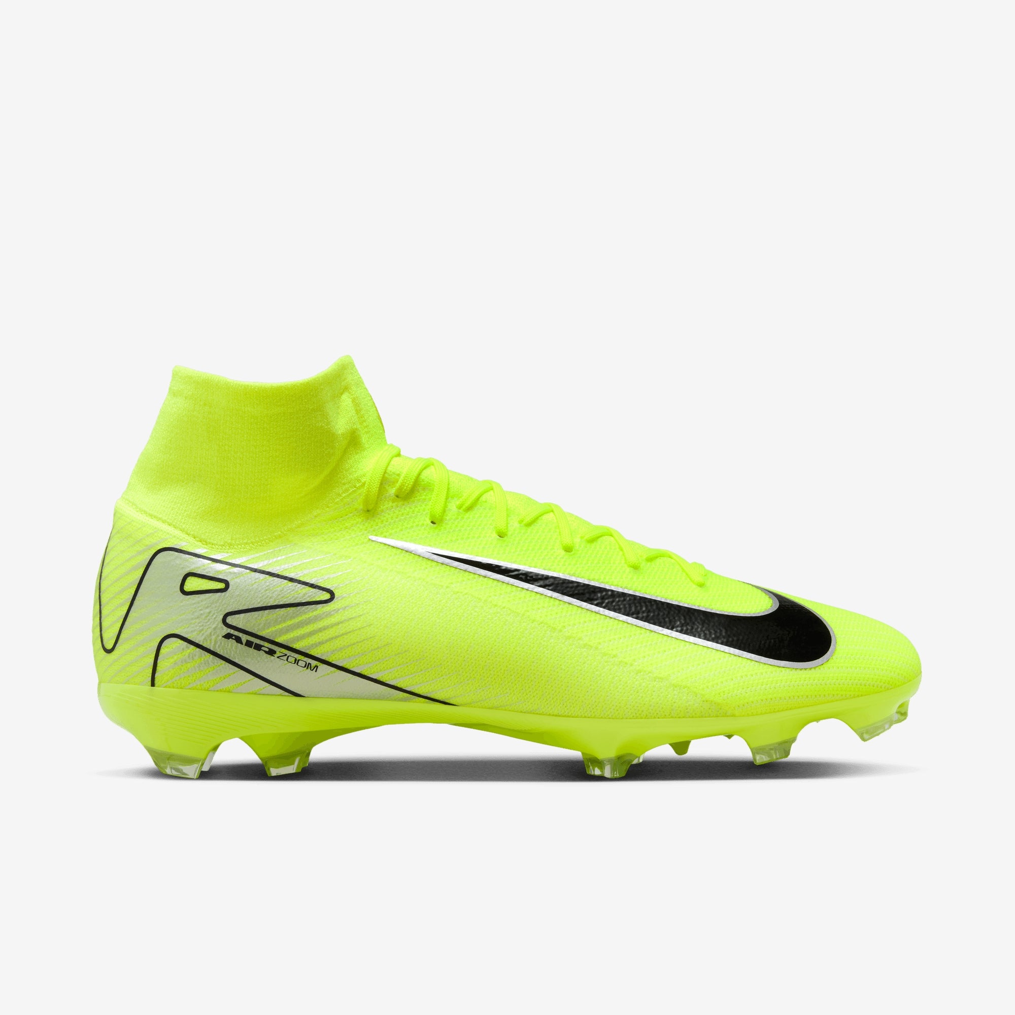 Nike Mercurial Superfly 10 Pro FG High-Top Soccer Cleats - Volt/Black