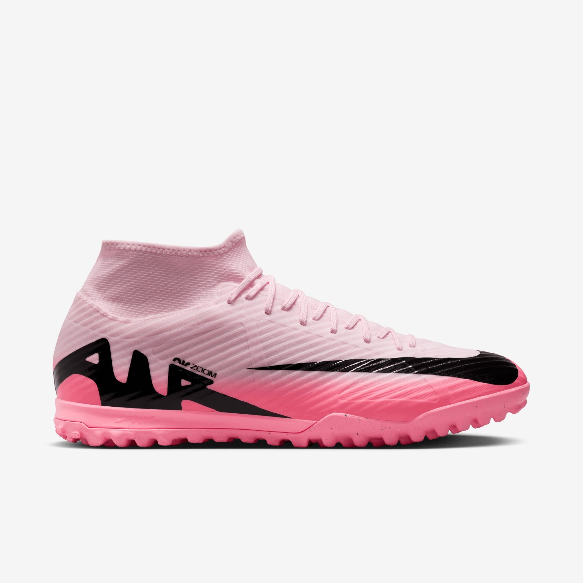 Nike Mercurial Superfly 9 Academy TF High-Top Soccer Shoes - Pink Foam/Black