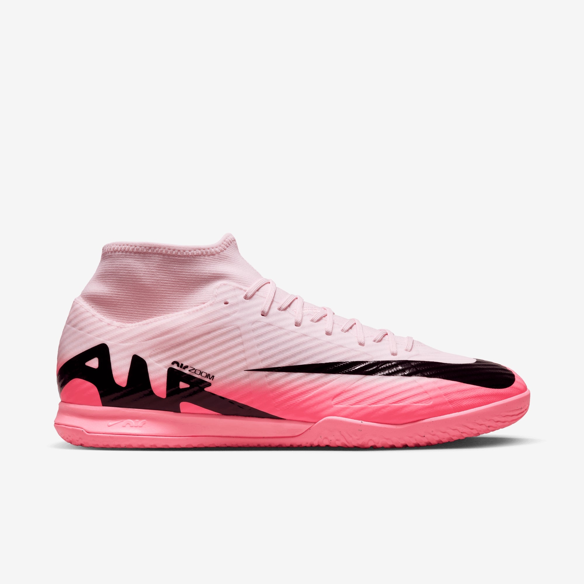 Nike Mercurial Superfly 9 Academy IC High-Top Soccer Shoes - Pink Foam/Black