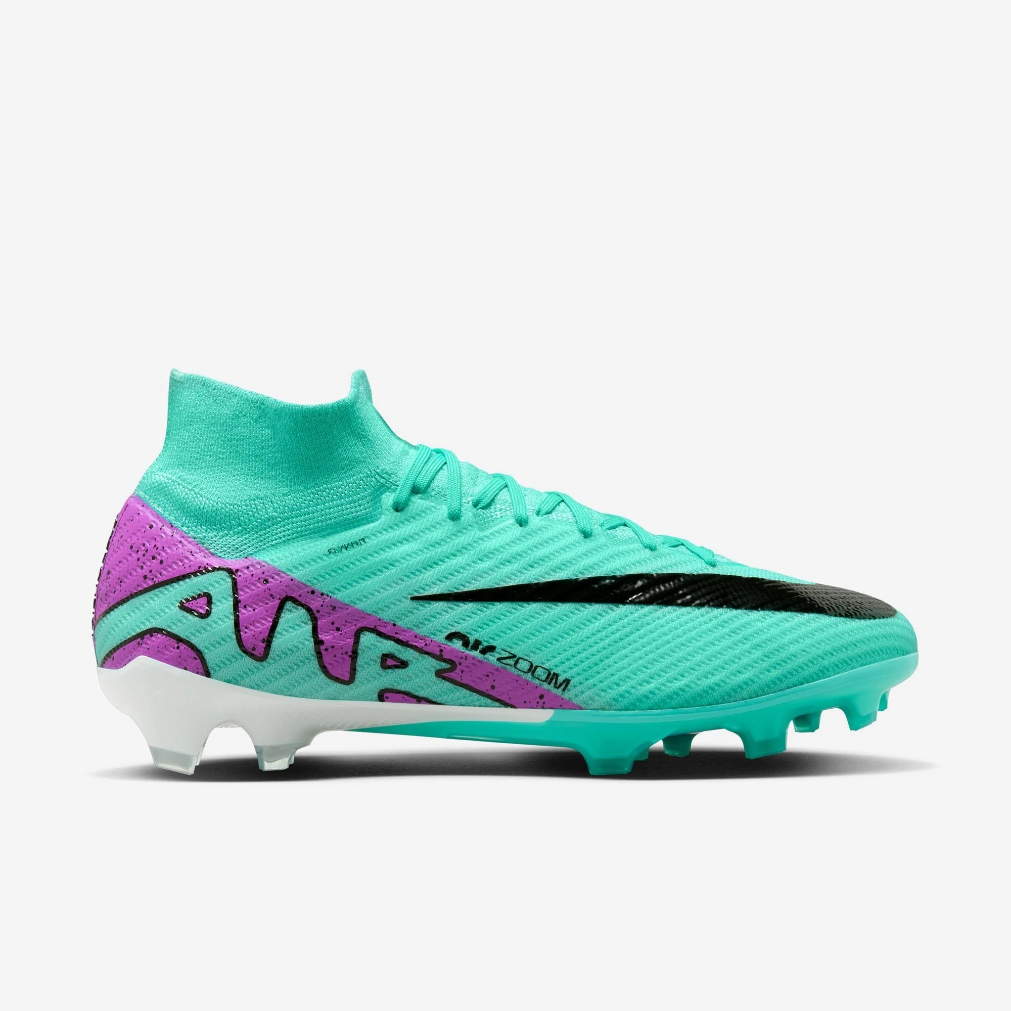 Nike Mercurial Superfly 9 Elite FG High-Top Soccer Cleats - Hyper Turquoise/Fuchsia Dream/Black