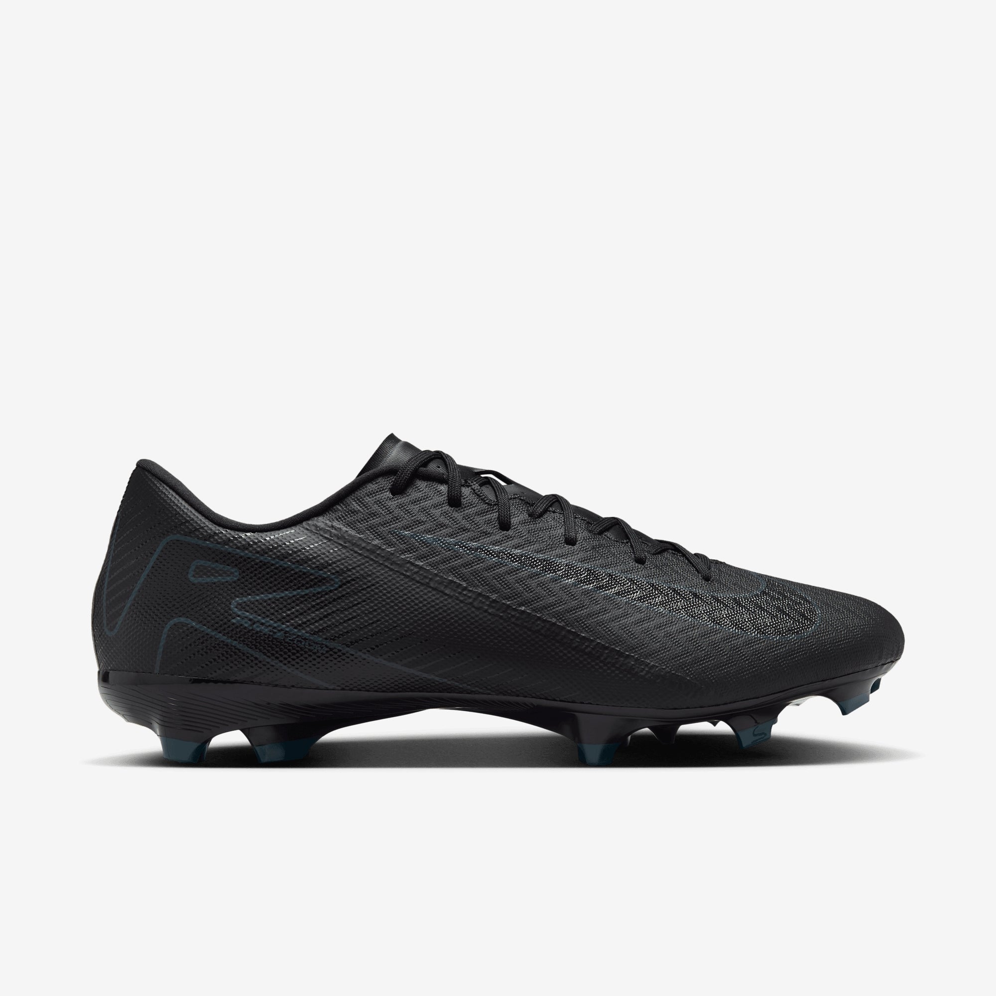 Nike Mercurial Vapor 16 Academy MG Low-Top Soccer Cleats - Black/Black-Deep Jungle