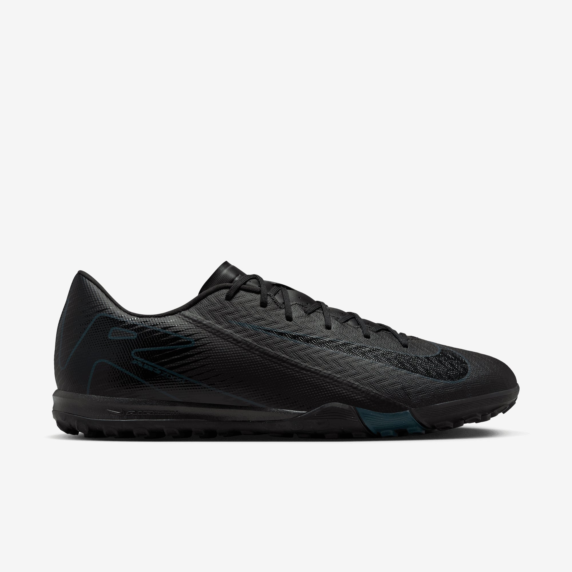 Nike Mercurial Vapor 16 Academy TF Low-Top Soccer Shoes - Black/Black-Deep Jungle