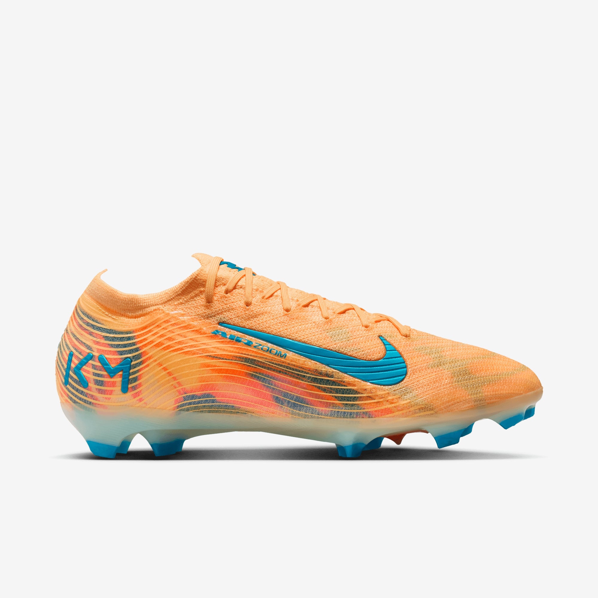 Nike Mercurial Vapor 16 Elite "Kylian Mbappé" Firm-Ground Low-Top Soccer Cleats - Melon Tint/Neo Turq-Igloo