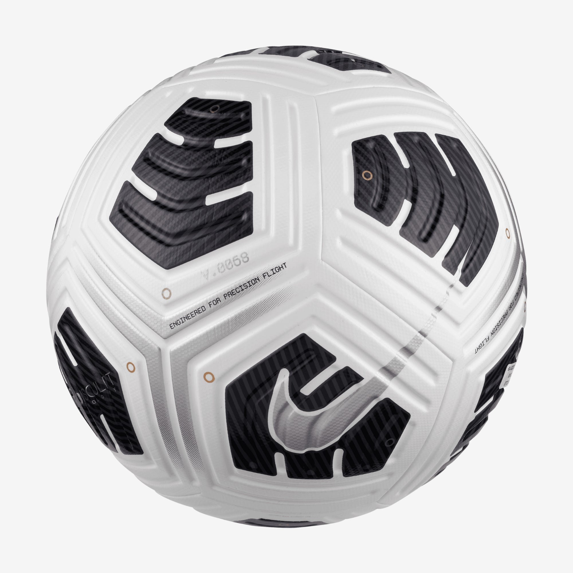 Nike NFHS Club Elite Team Soccer Ball - White/Black/Metallic Silver