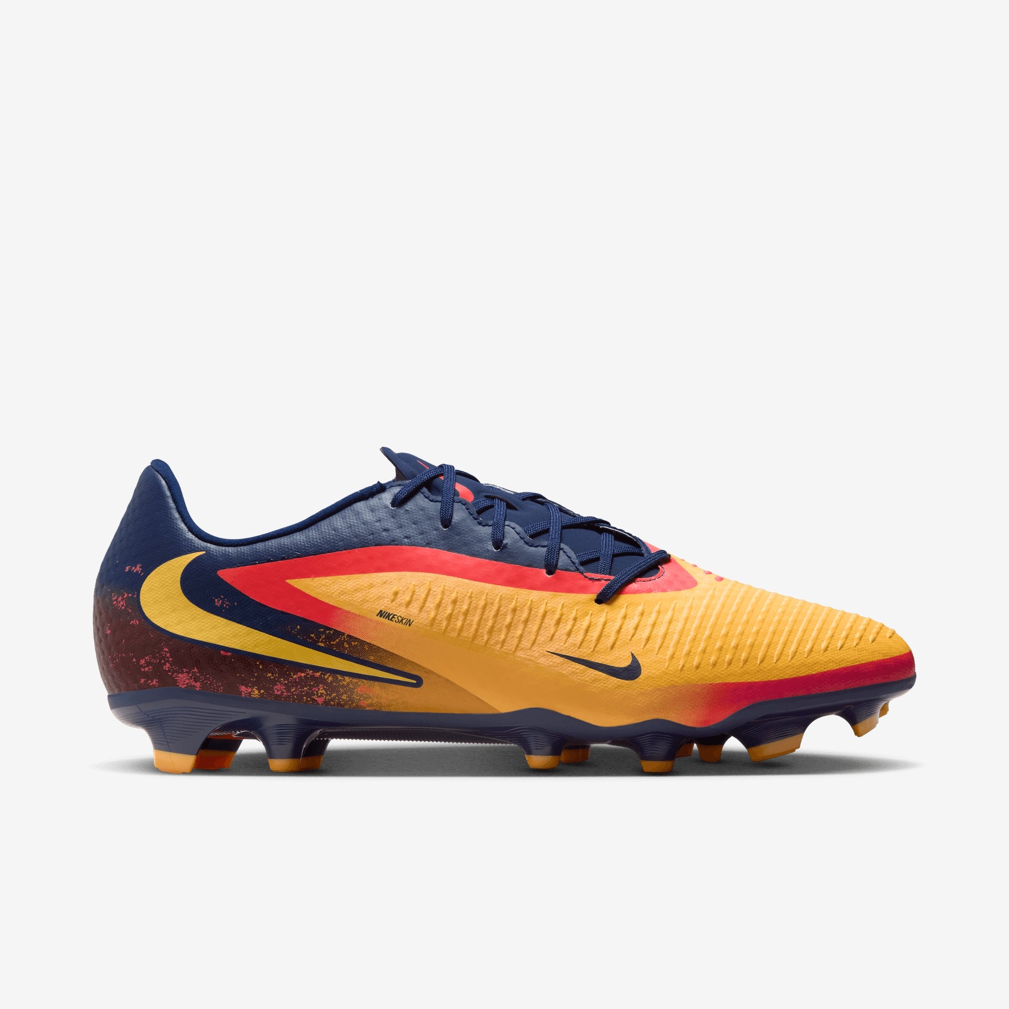 Nike Phantom 6 Low Academy "Erling Haaland" Multi-Ground Soccer Cleats - Laser Orange/Lemon Venom-Blue Void
