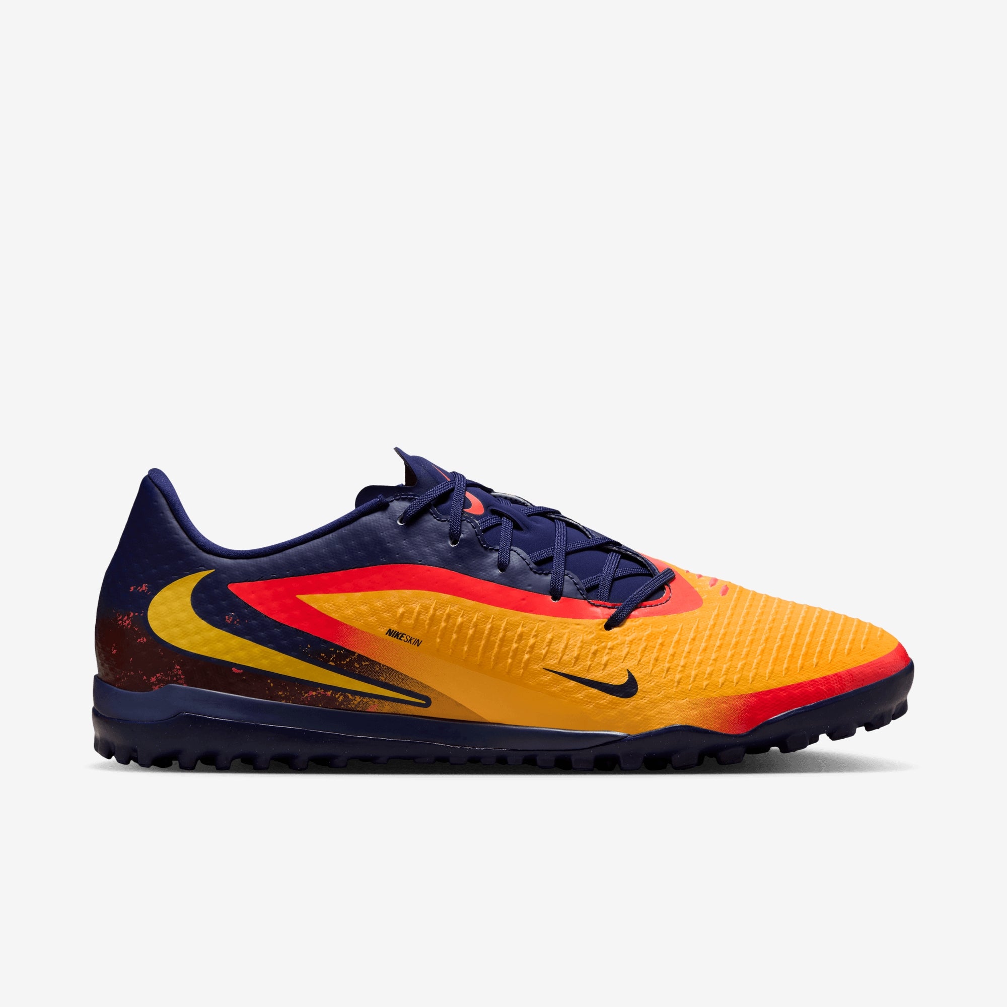 Nike Phantom 6 Low Academy "Erling Haaland" Turf Soccer Shoes - Laser Orange/Lemon Venom-Blue Void